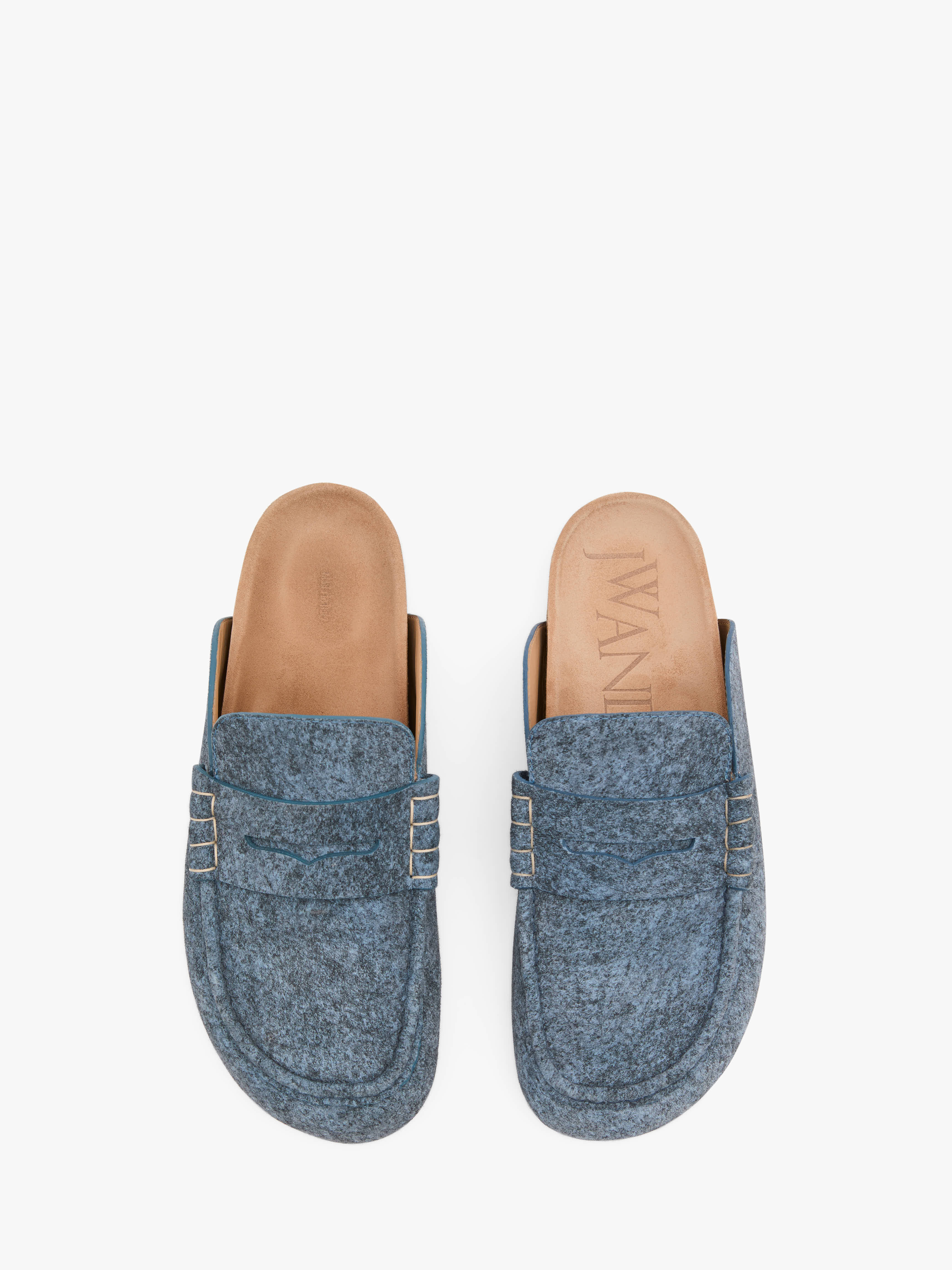 STITCH LOAFER - DENIM MULES - 4