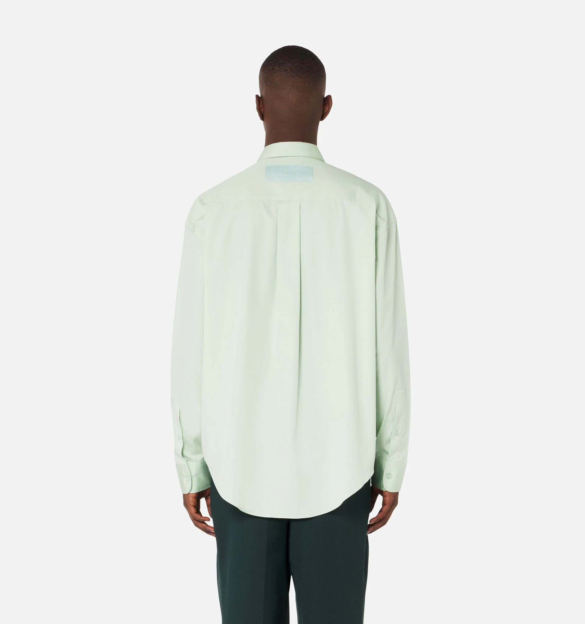 Shirt With Ami Satin Label - 6
