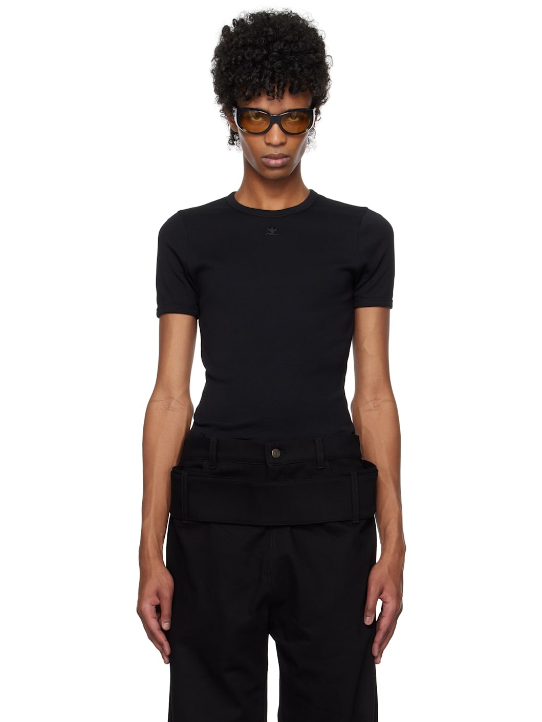 Black Signature Contrast T-shirt - 1