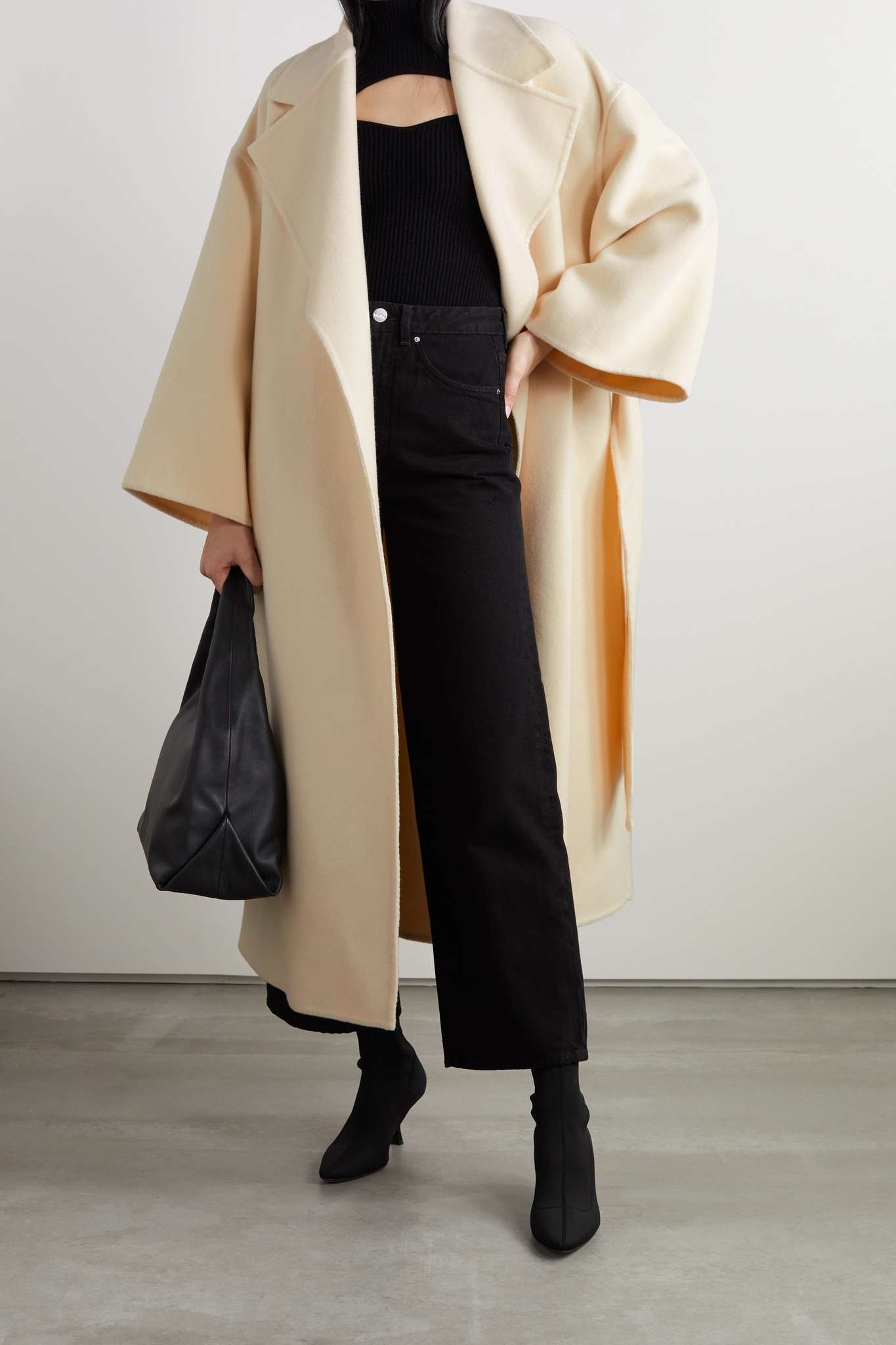 Wanda belted wool and cashmere-blend coat - 2