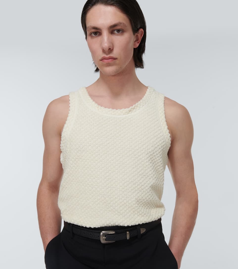 Cotton-blend tank top - 5