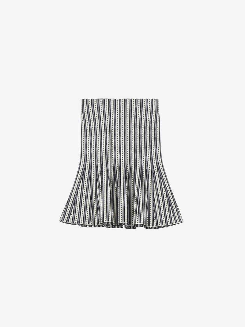 Alexander McQueen Striped Knit Mini Skirt outlook
