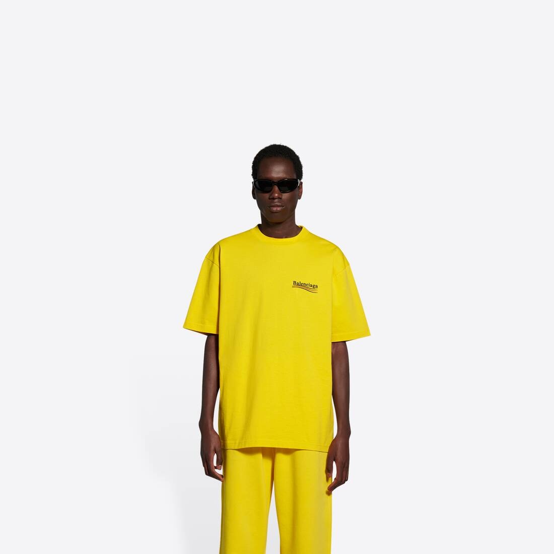 Men's Political Campaign Large Fit T-shirt  in Yellow - 3