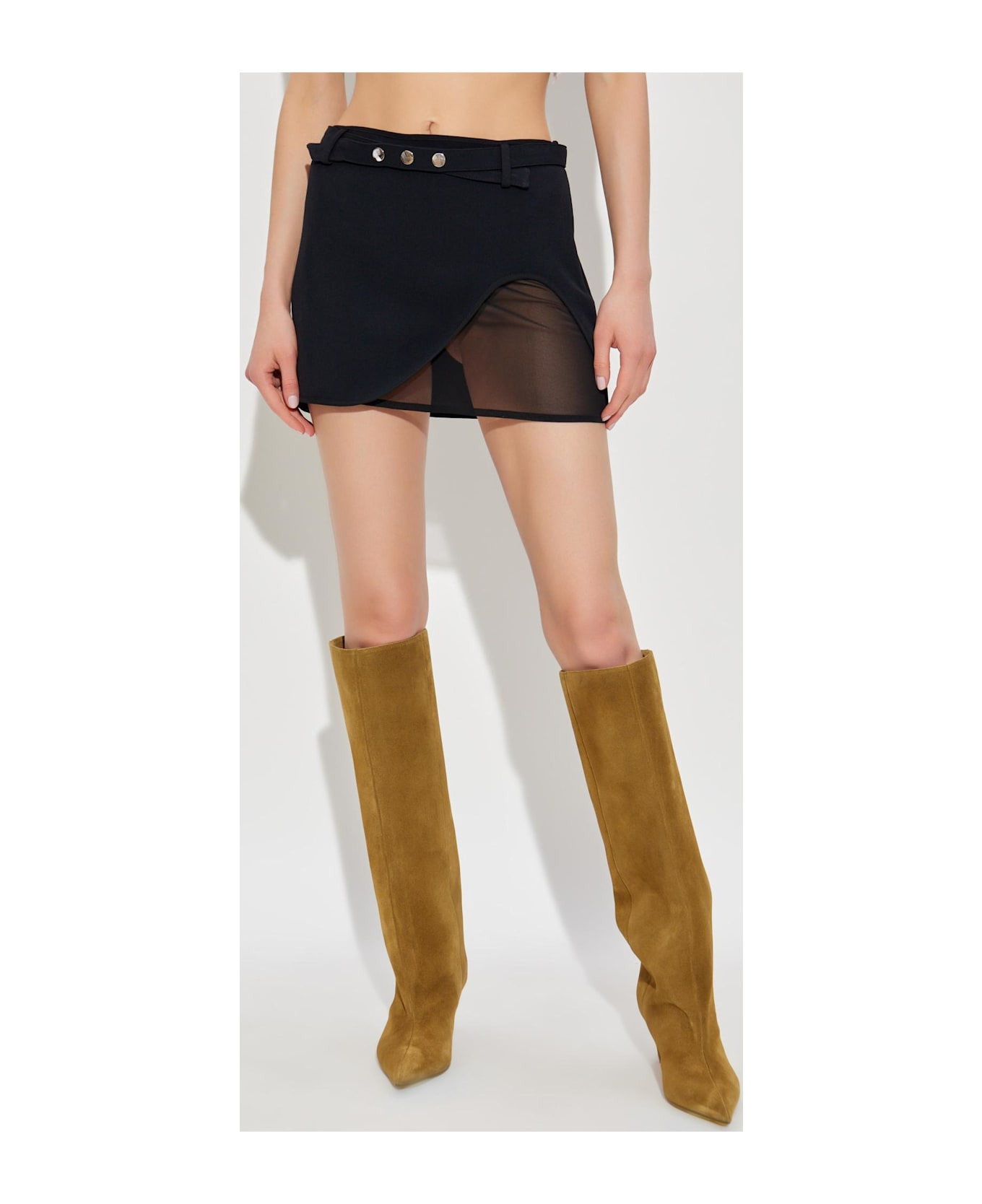 The Attico Skirt With A Slit - 3