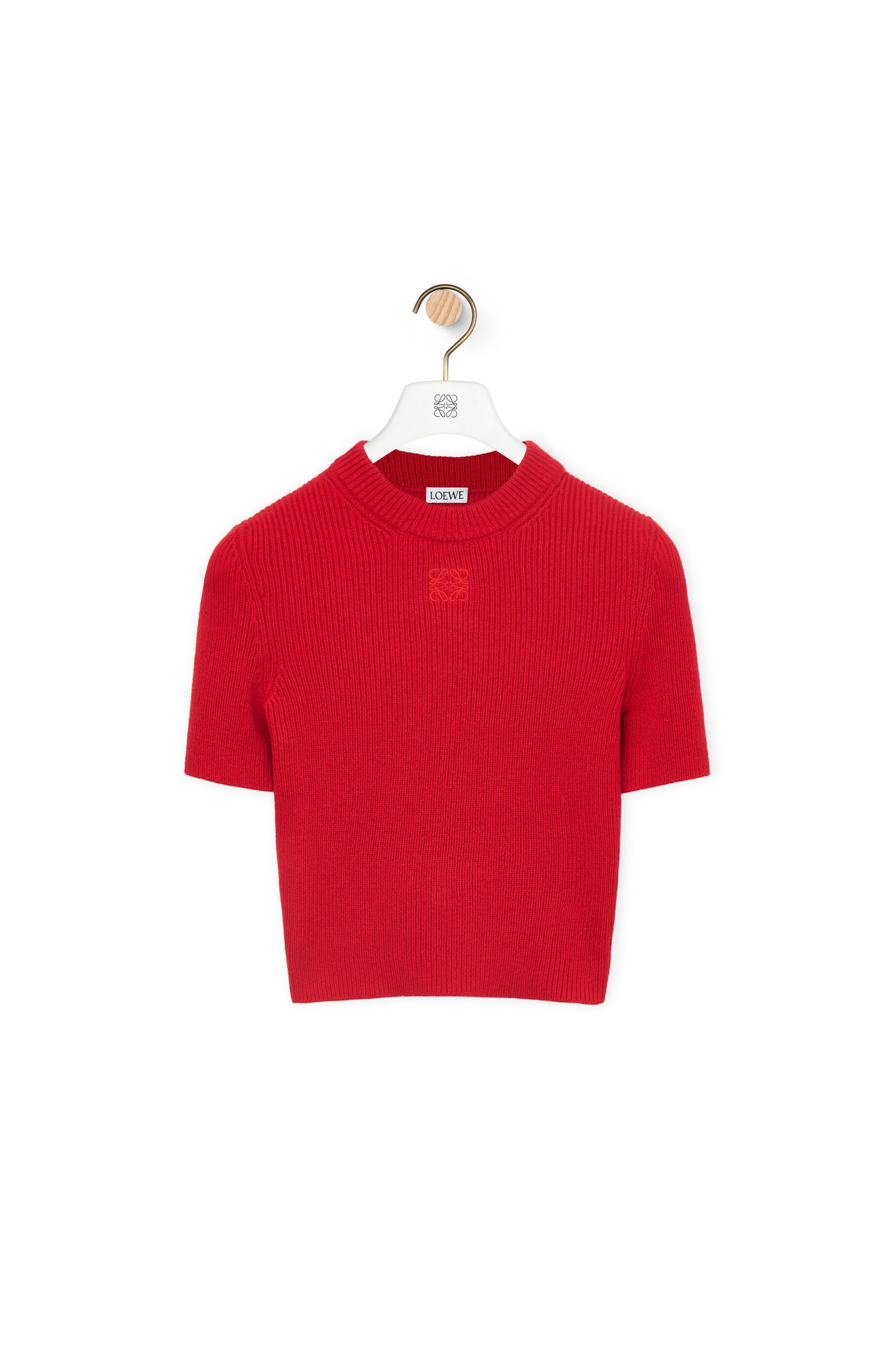 Cropped sweater in cashmere - 1