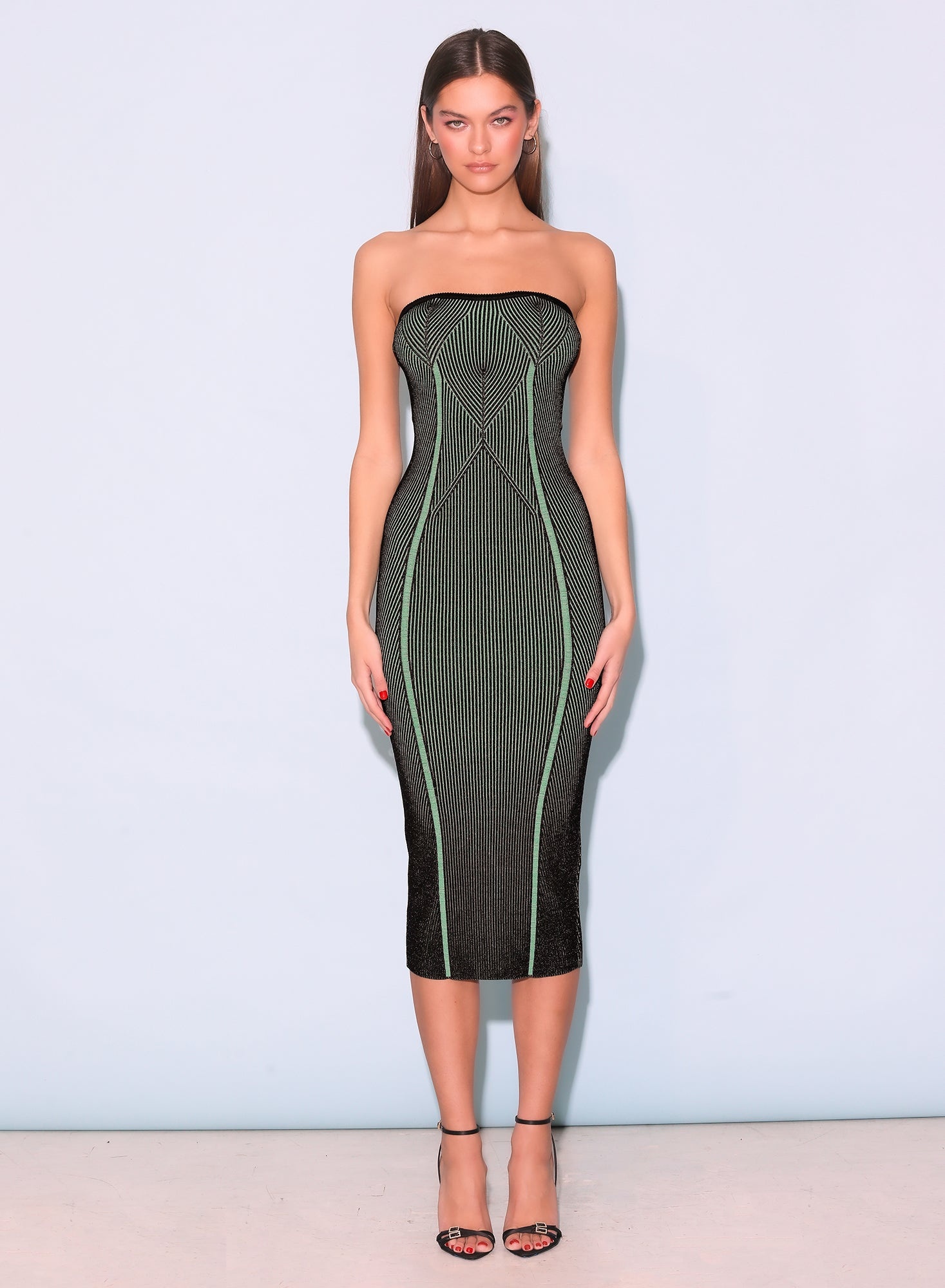 Rib Knit Tube Dress - 3