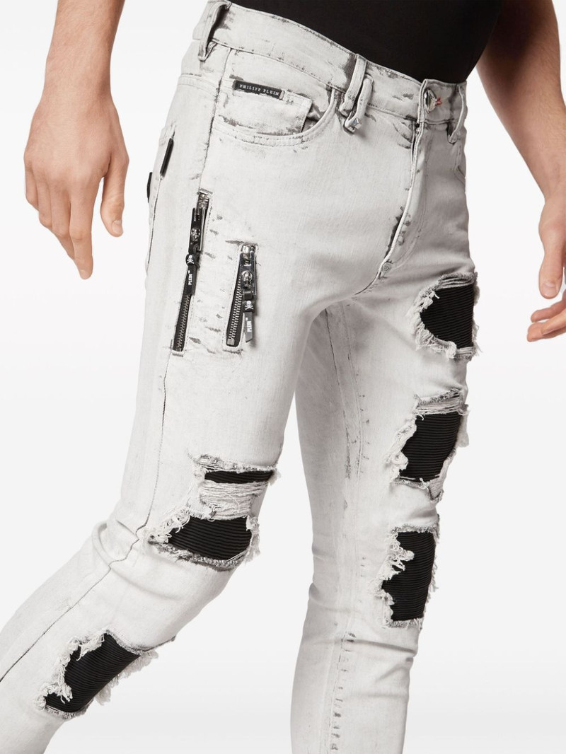 ripped stonewashed 마른 청바지 4