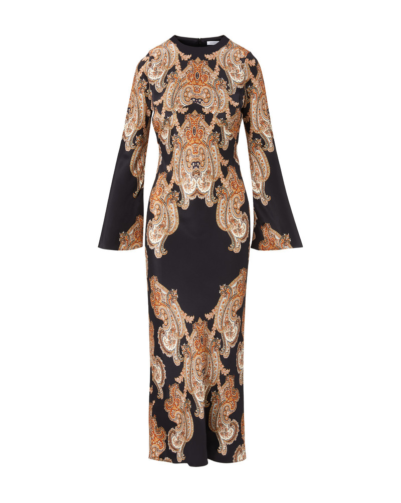 LUPITA PAISLEY MIDI DRESS 1