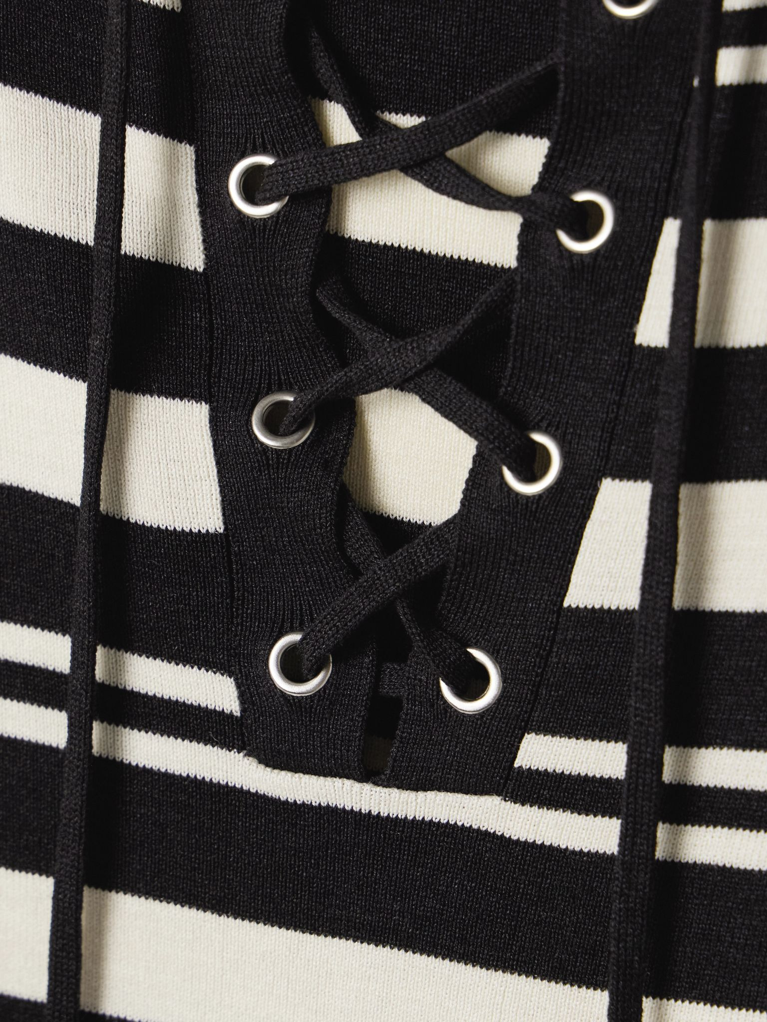 Oaklynn striped silk-jersey top Black - 5