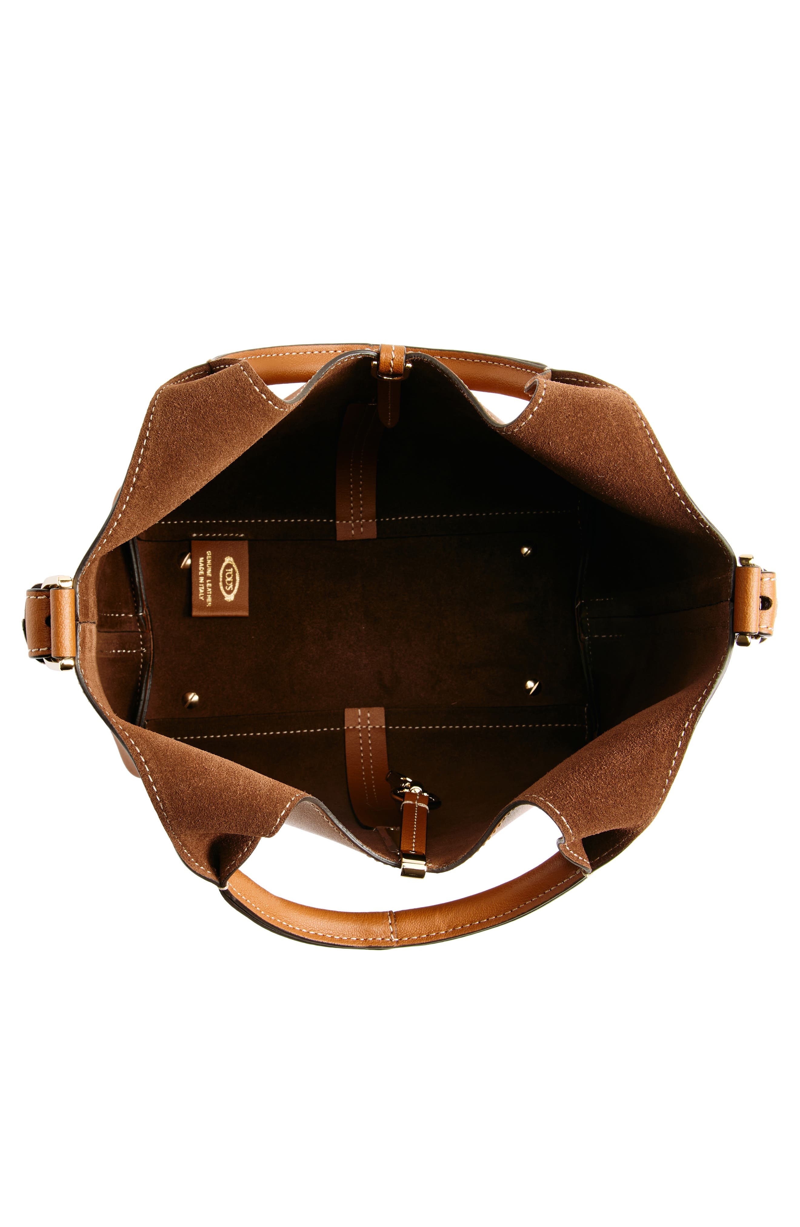 Tod's Mini Leather Shopping Bag Tote in Kenia Scuro at Nordstrom - 5