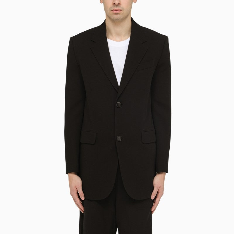 Ami Paris Black Wool Single-Breasted Jacket Men - 1