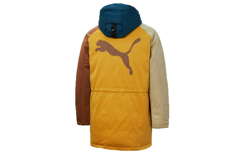 PUMA PUMA Retro Block Down Jacket 'Blue Yellow Brown' 534676-65 outlook