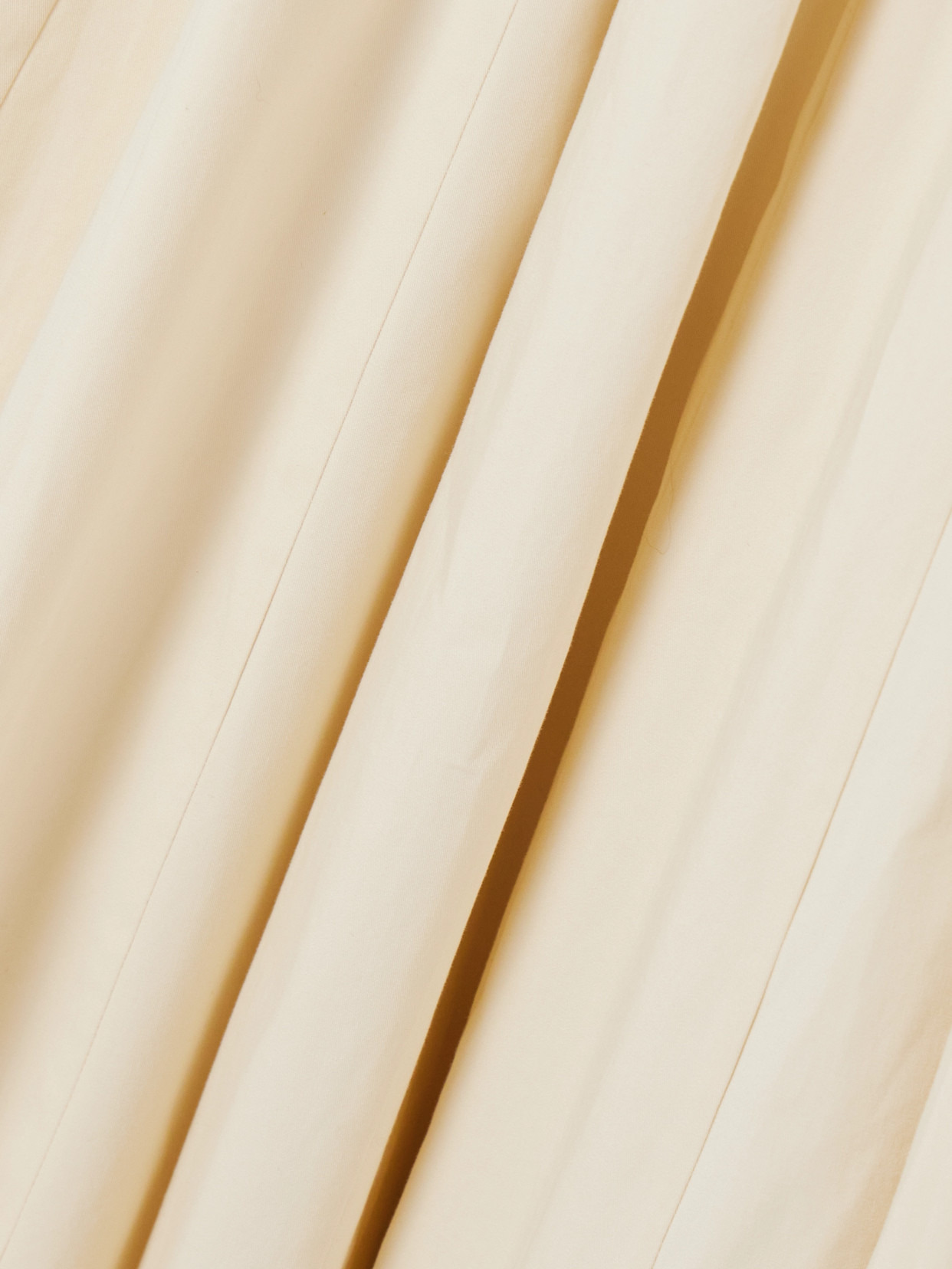 Pleated Organic Cotton-blend Gabardine Maxi Dress - 4