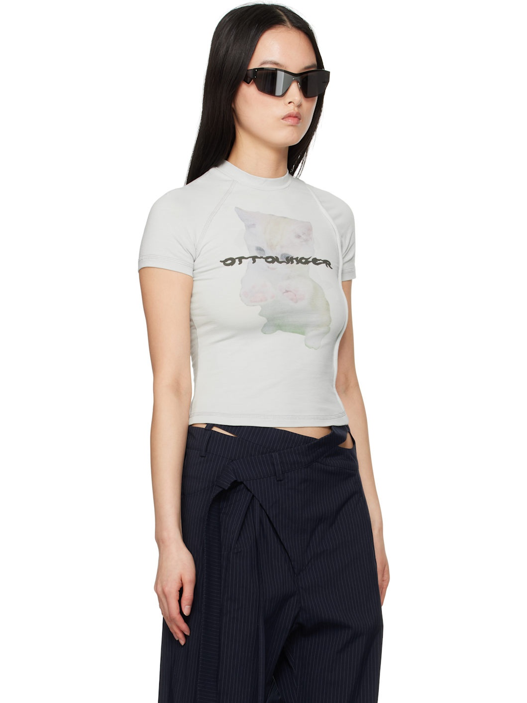 Gray Deconstructed T-shirt - 2