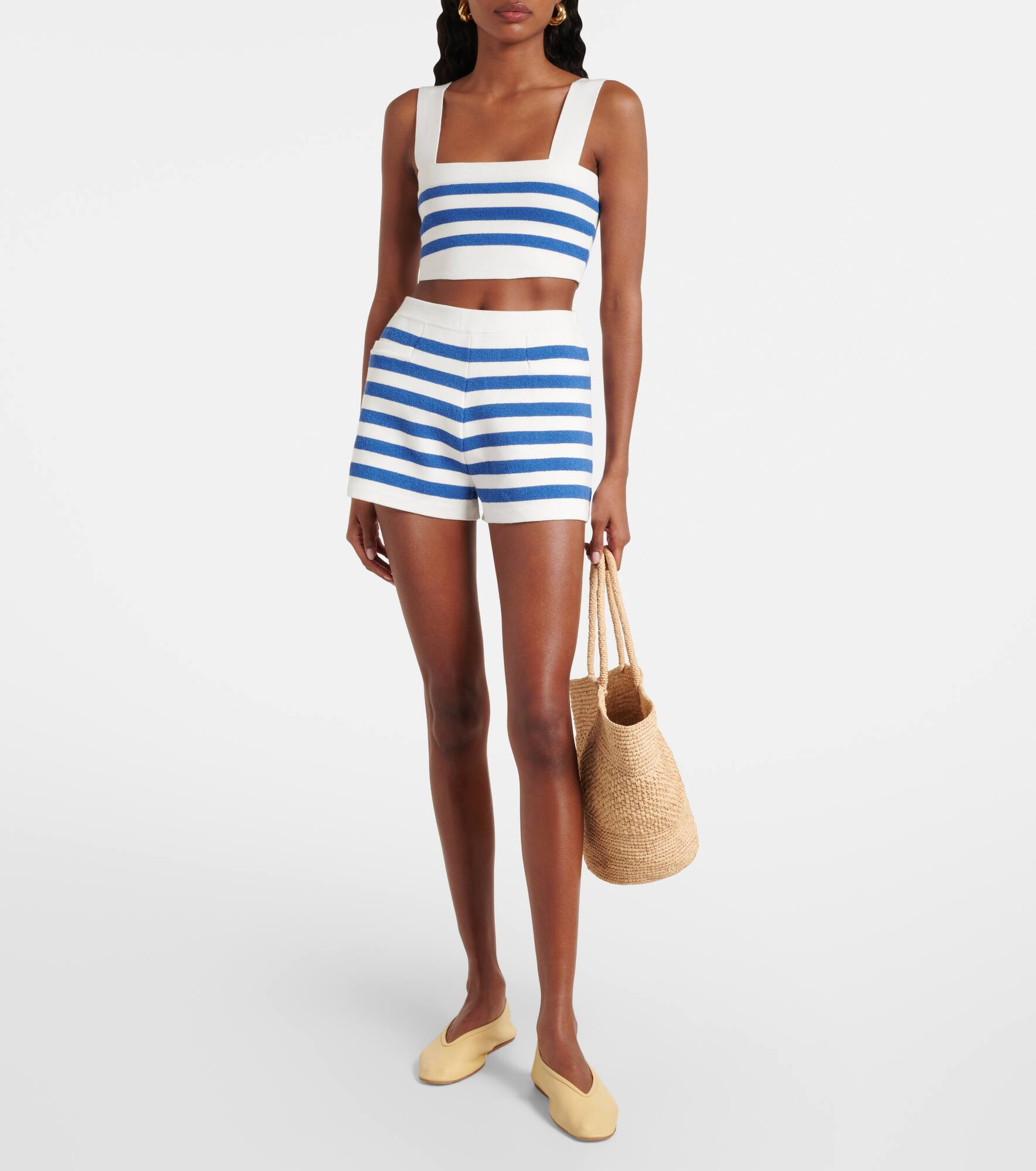 Ari high-rise striped shorts - 2