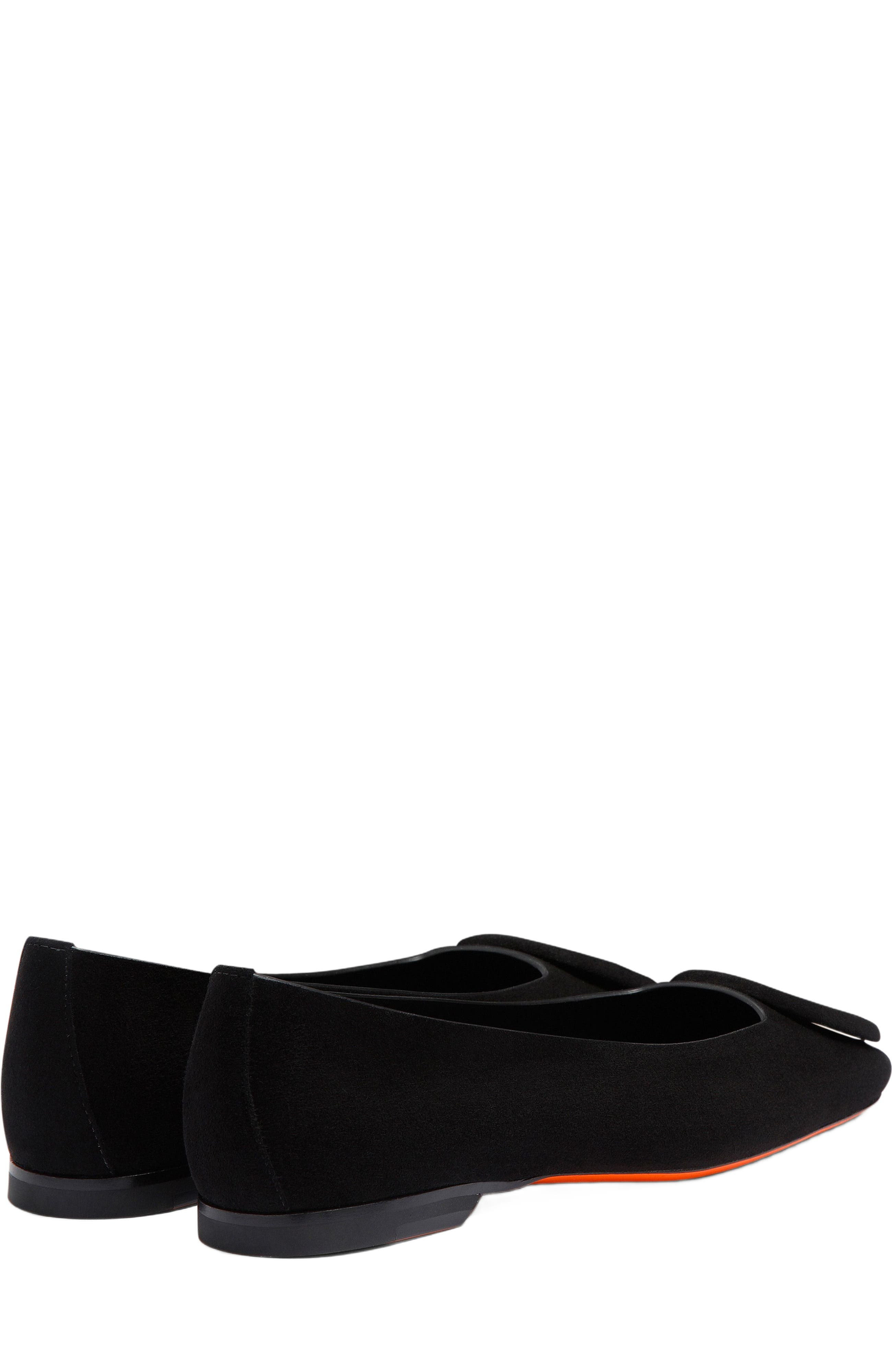 Santoni Women's Maya Black Suede Ballet Flat at Nordstrom - 4
