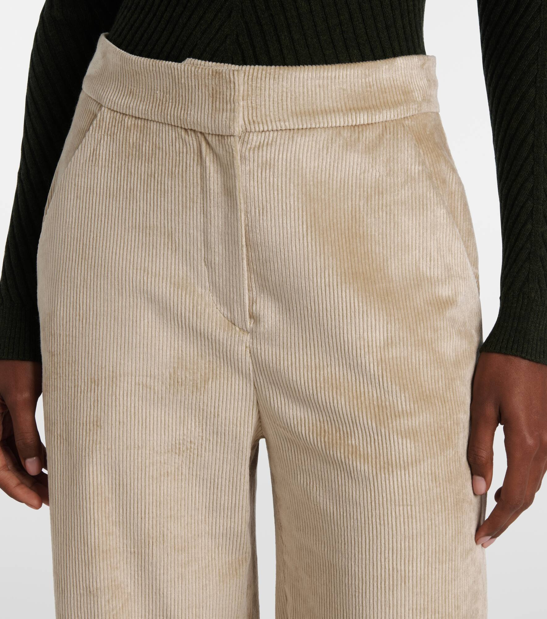 Grigore cotton-blend corduroy wide-leg pants - 4