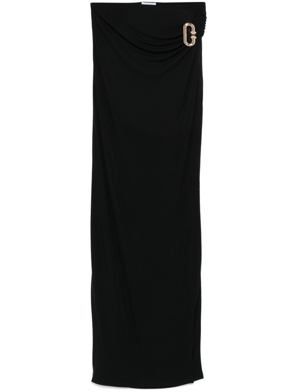 draped maxi skirt - 1