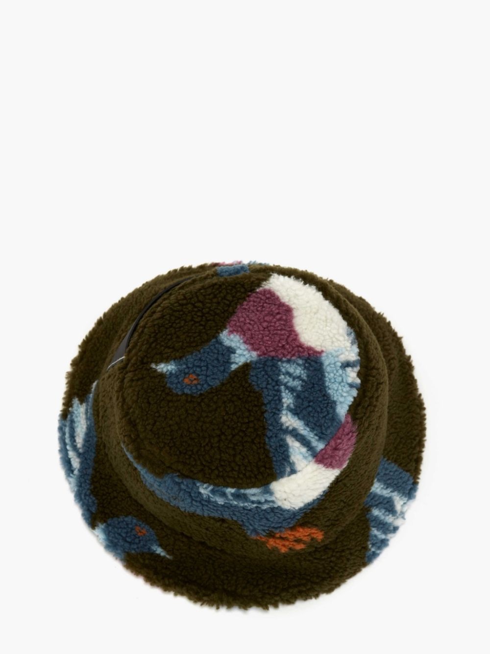 FLEECE BUCKET HAT WITH PIGEON MOTIF - 4