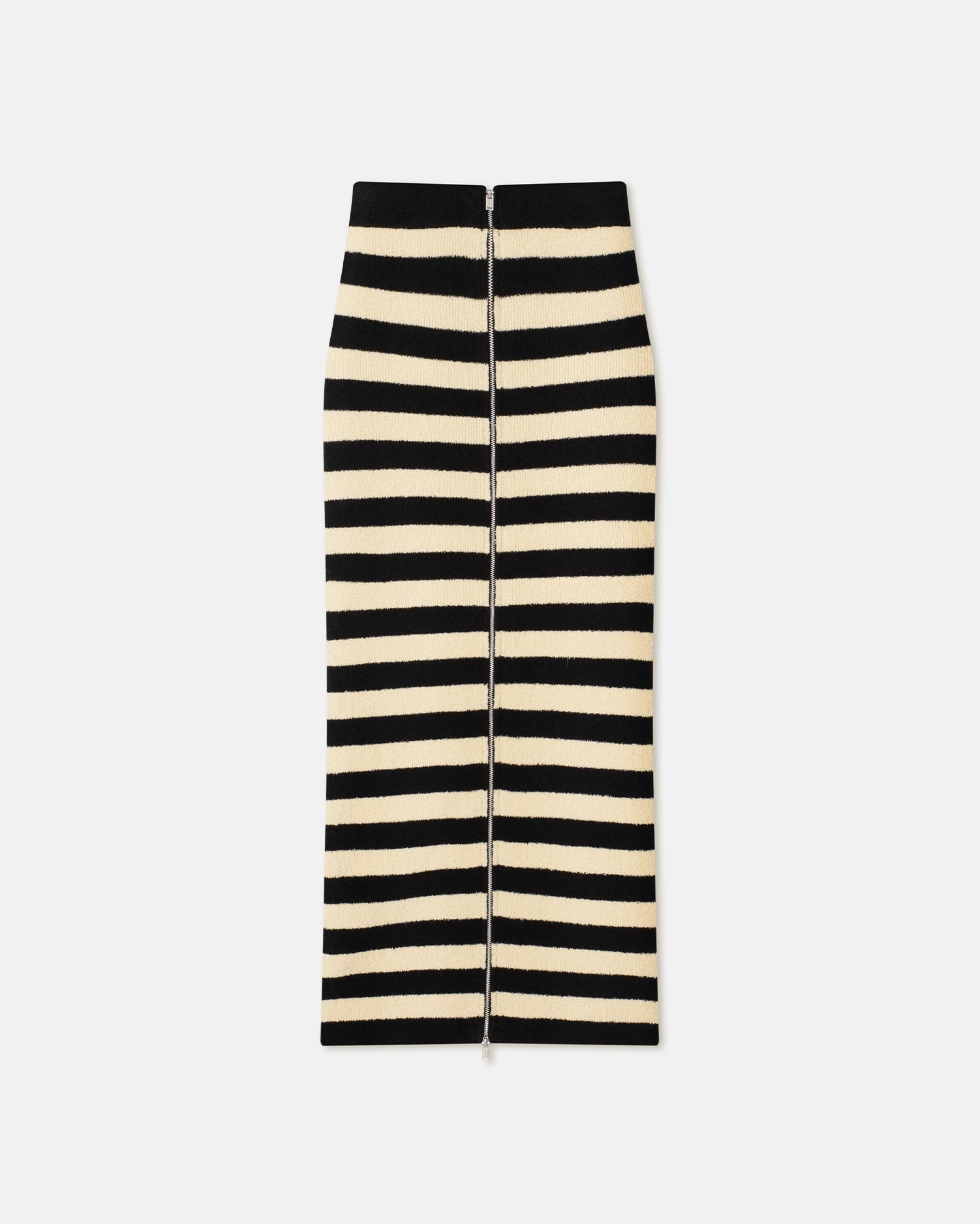 Striped Terry-Knit Midi Skirt - 4