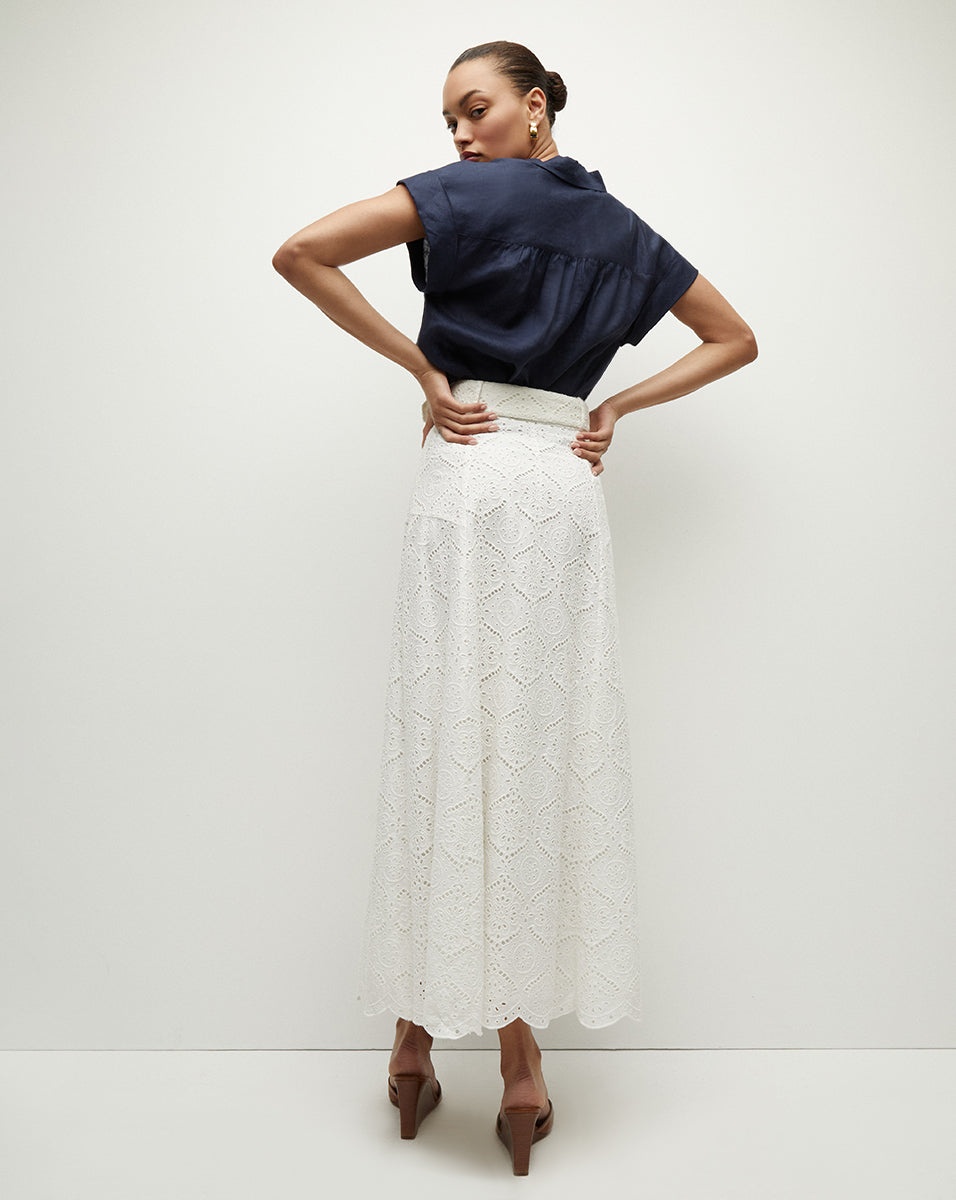 VINTRY EYELET SKIRT - 6