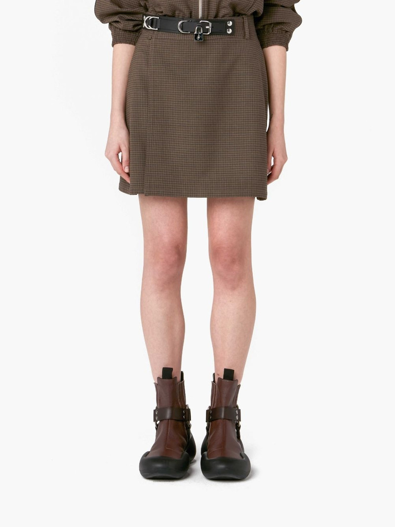 JW Anderson PADLOCK STRAP MINI SKIRT outlook