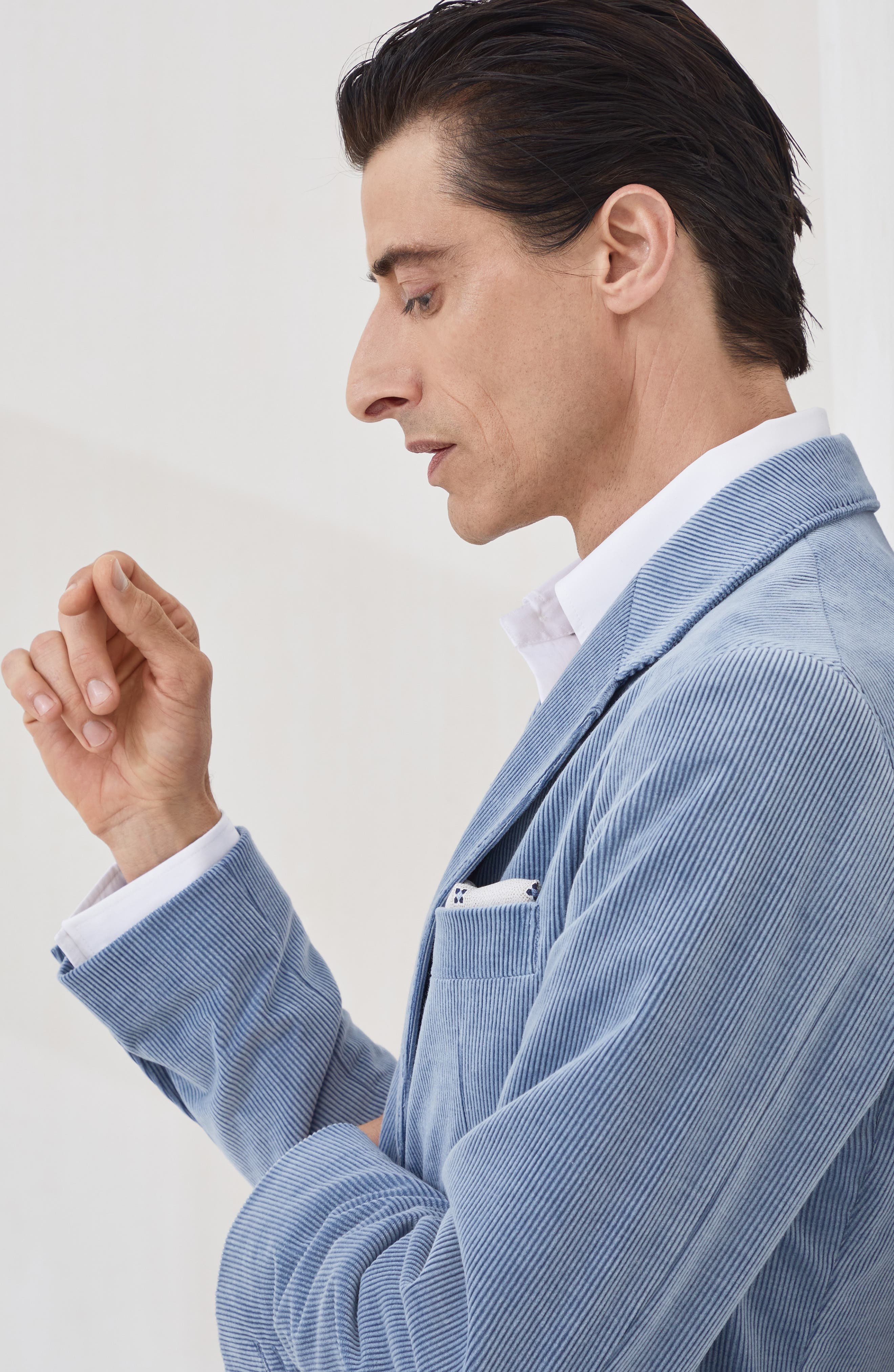 Brunello Cucinelli Corduroy blazer in Denim at Nordstrom - 4