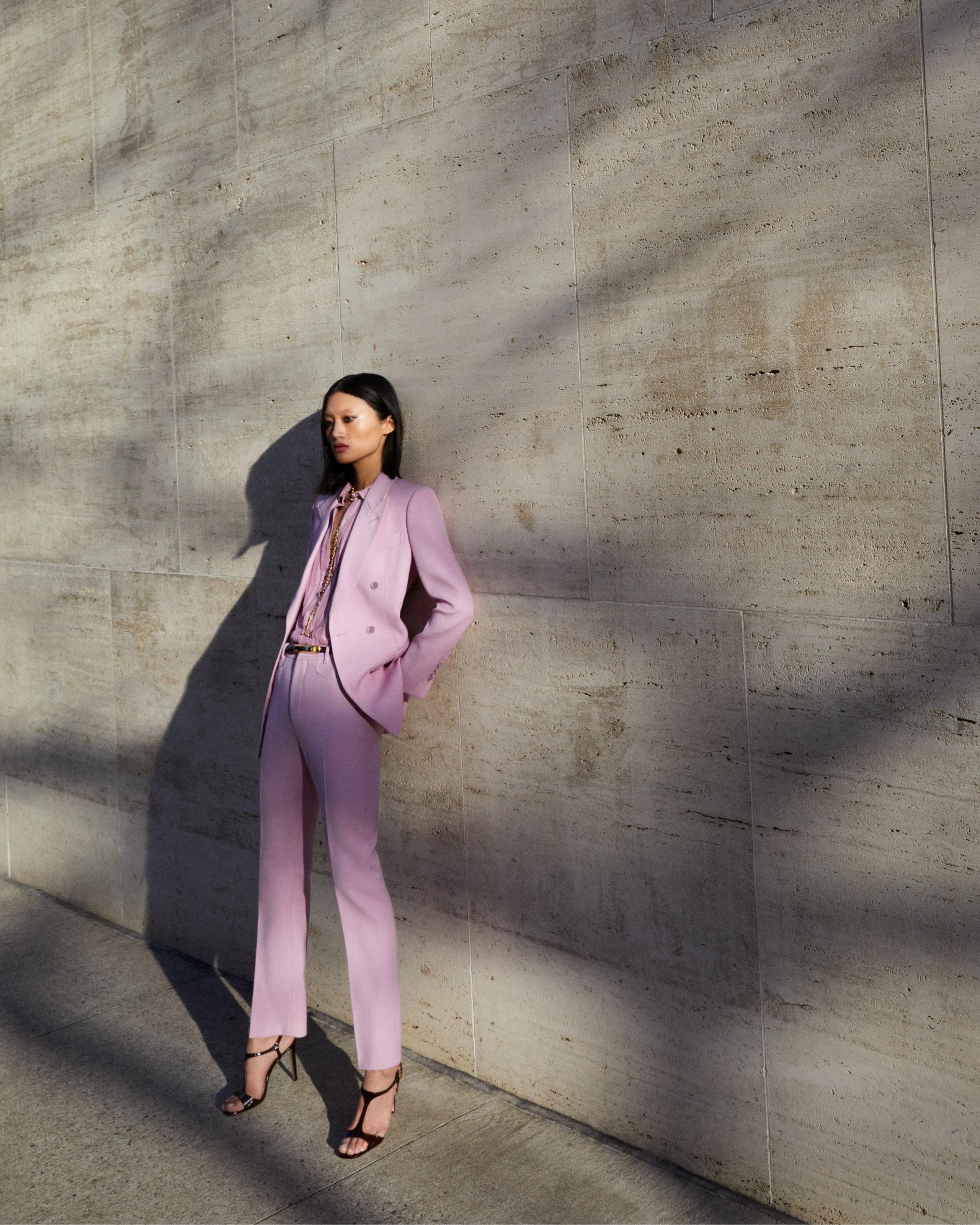 WOOL AND SILK BLEND TWILL "WALLIS" TAILORED PANTS - 5
