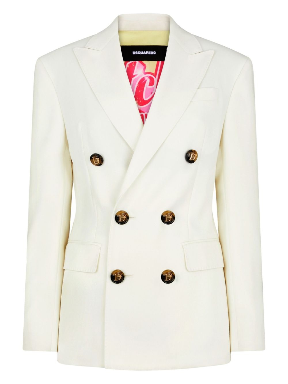 double-breast notched-lapel suit - 3