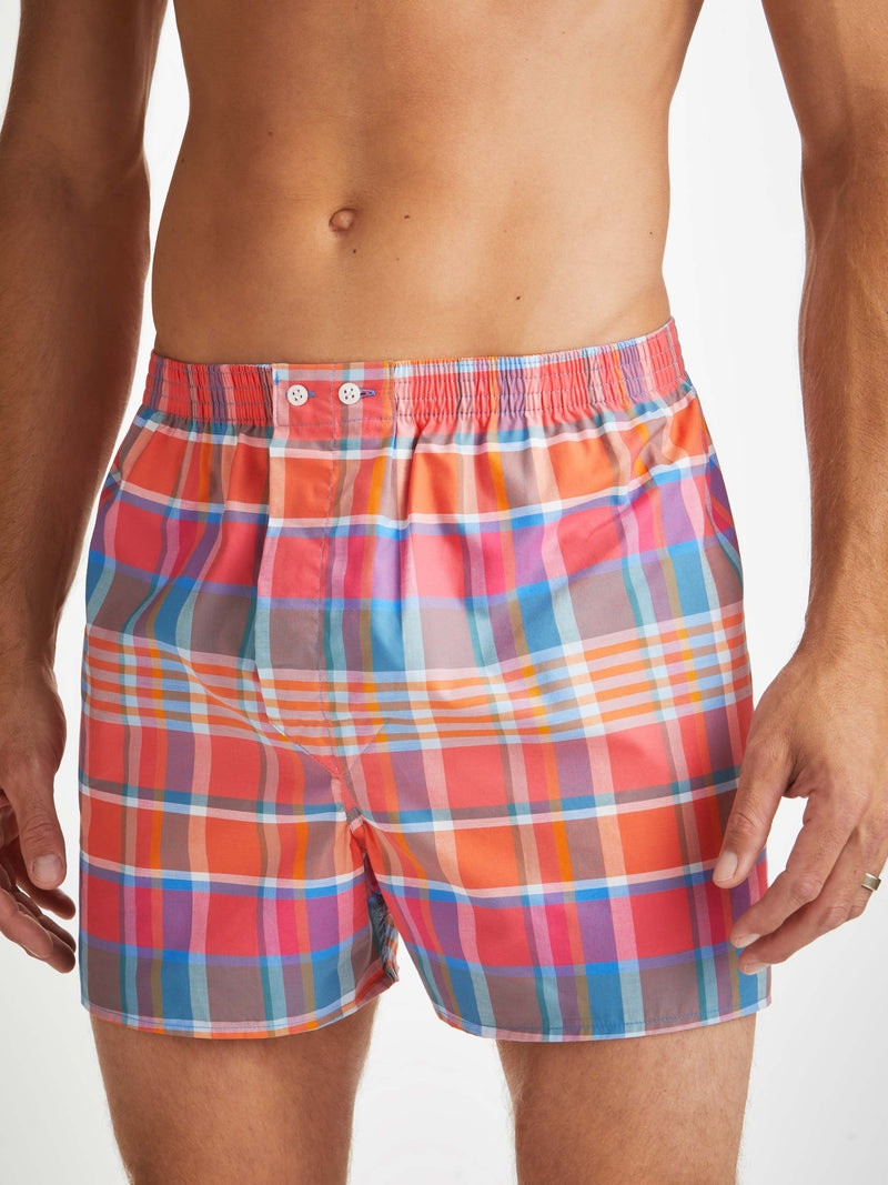 Men's Classic Fit Boxers Barker 36 Cotton Multi 5
