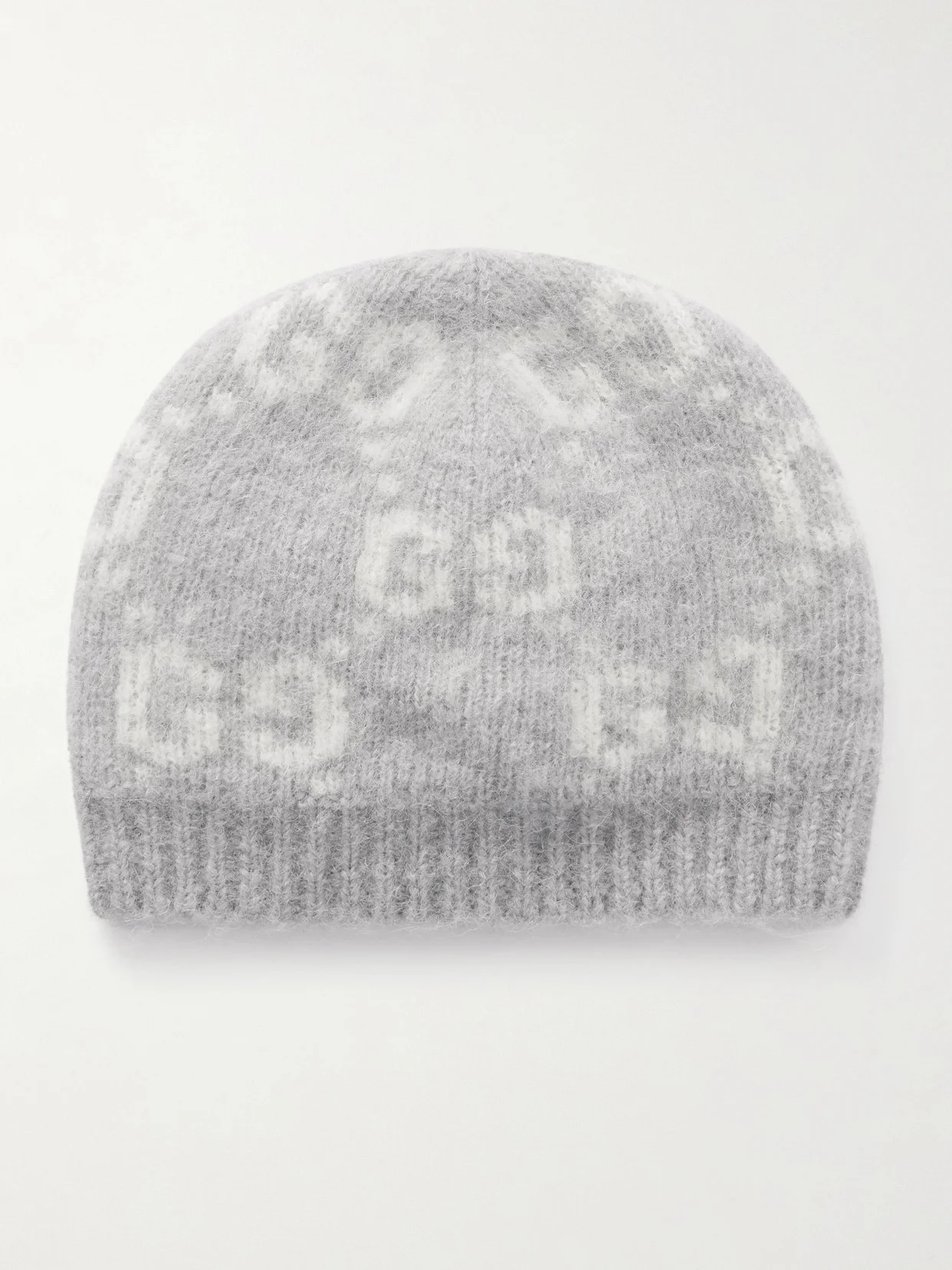 Jacquard-knit Alpaca-blend Beanie - 1