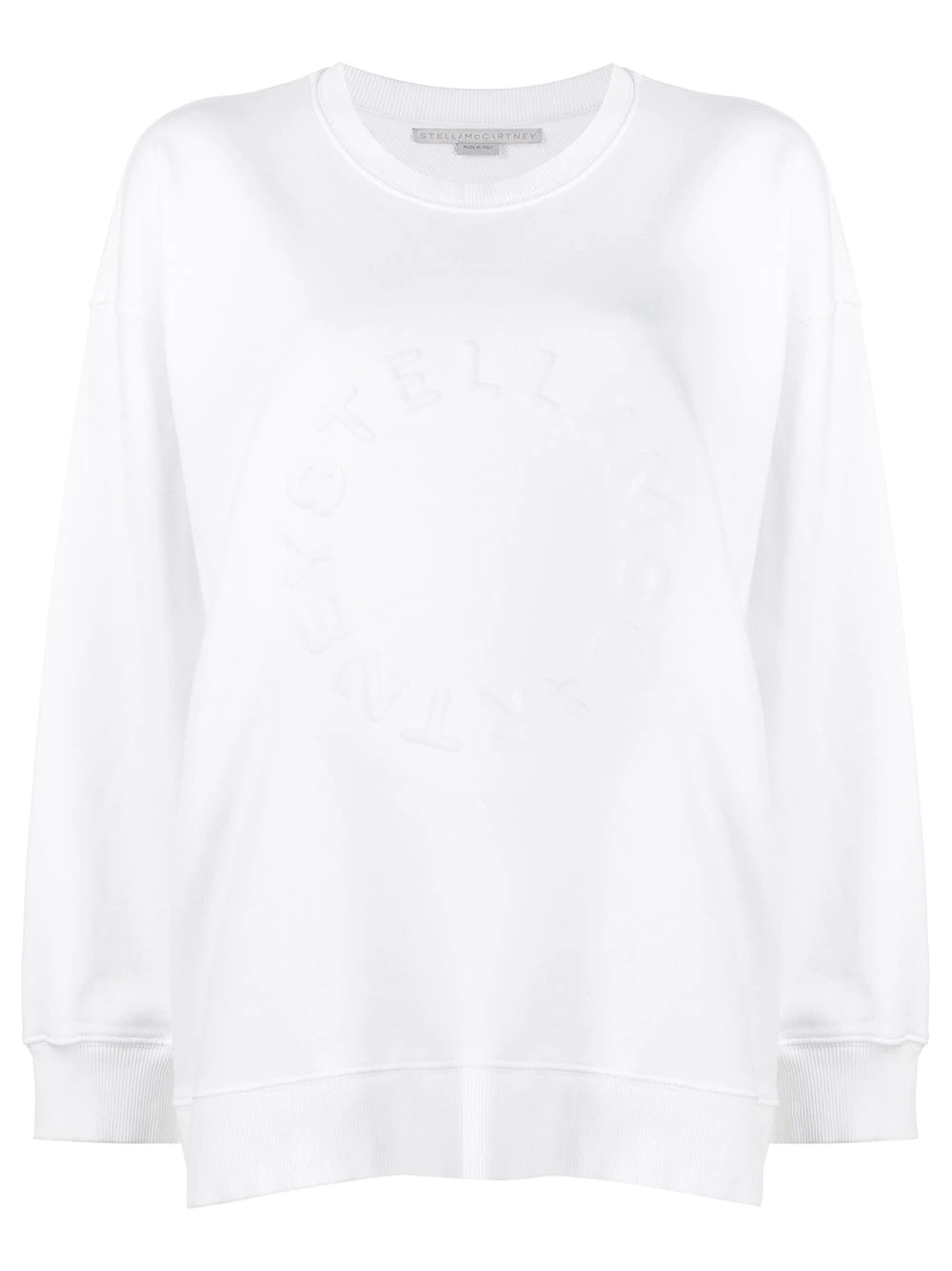 embossed logo sweatshirt - 1