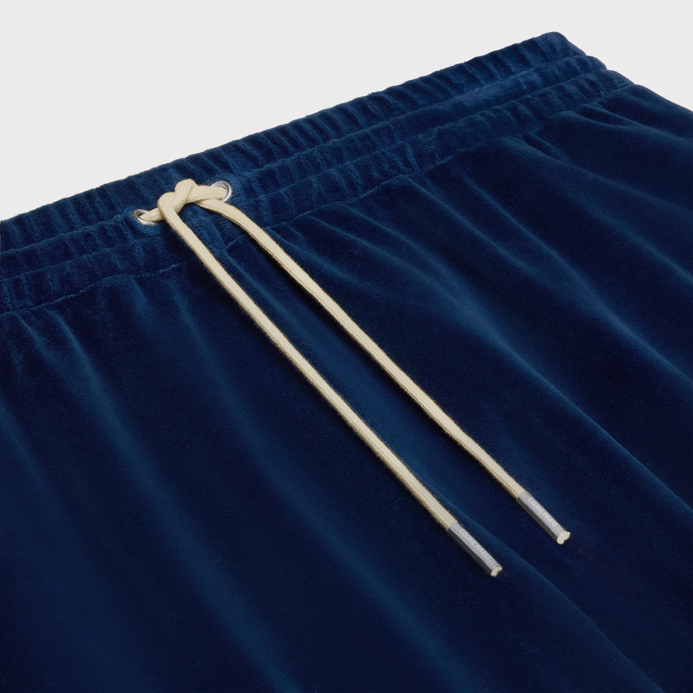 tracksuit pants in velvet jersey - 3