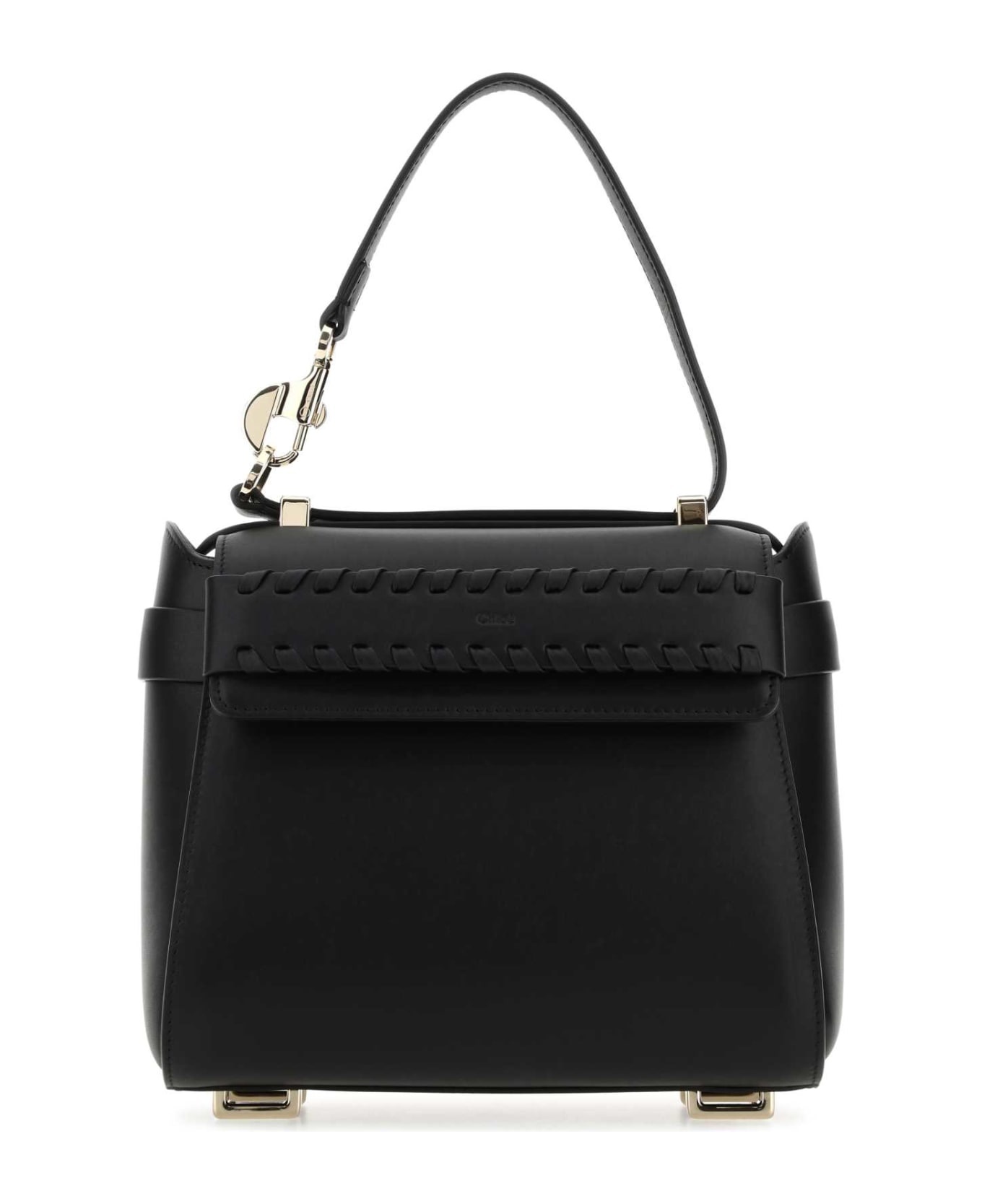 ハンドバッグ Chloe Black Leather Small Nacha Handbag Chloé Black Leather Small Nacha Handbag | italist | REVERSIBLE