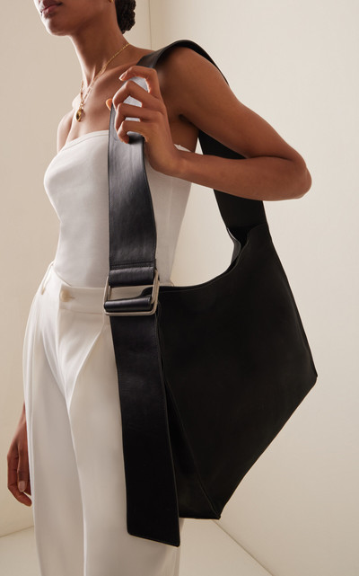 ST. AGNI Ring-Detail Leather Bag black outlook