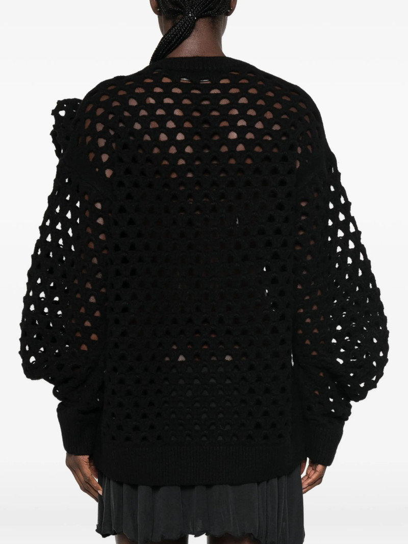 Blumarine Crochet-knit Floral-appliqué Sweater 3