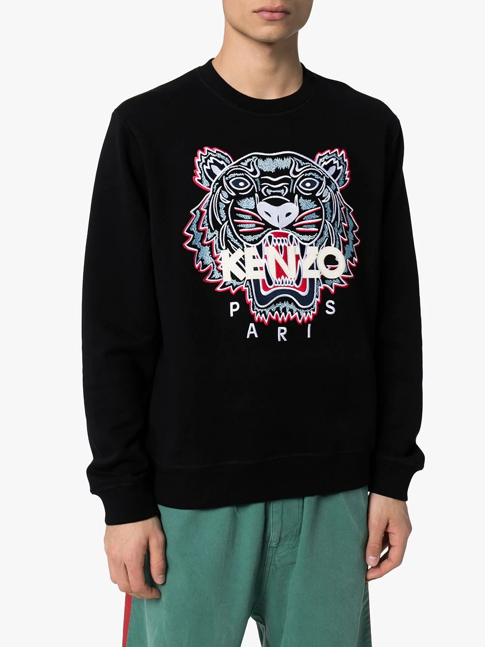 embroidered tiger sweatshirt - 3