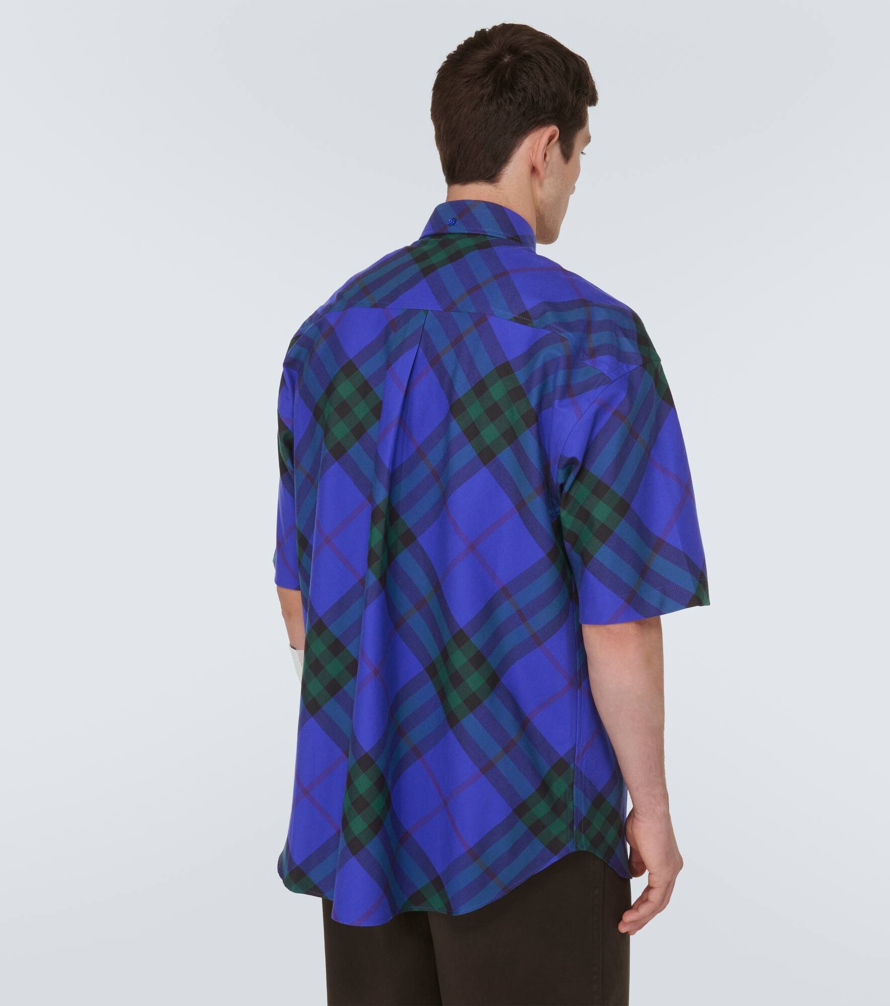 Burberry Check cotton bowling shirt - 4