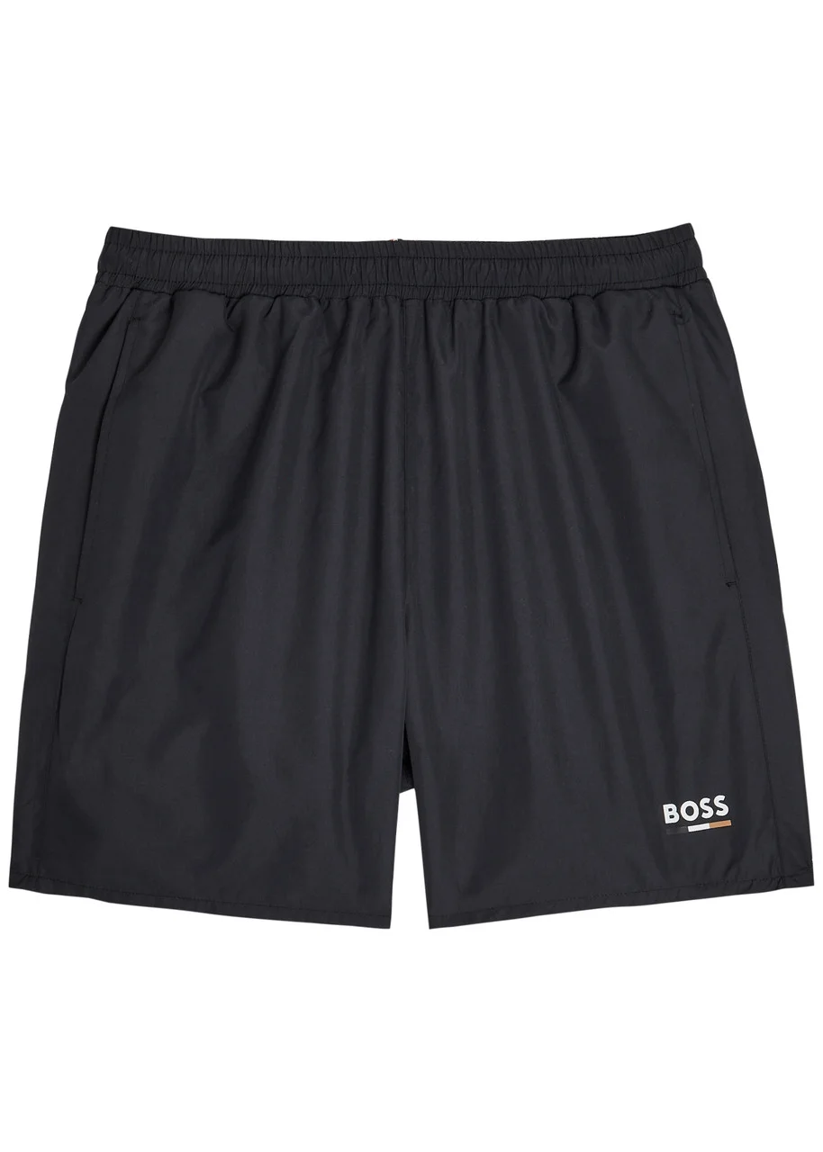 Boss Swordfish Logo Shell Swim Shorts - 1