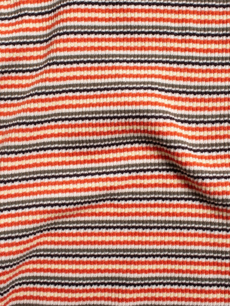Jessy Striped Rib LS T-Shirt Multi 6