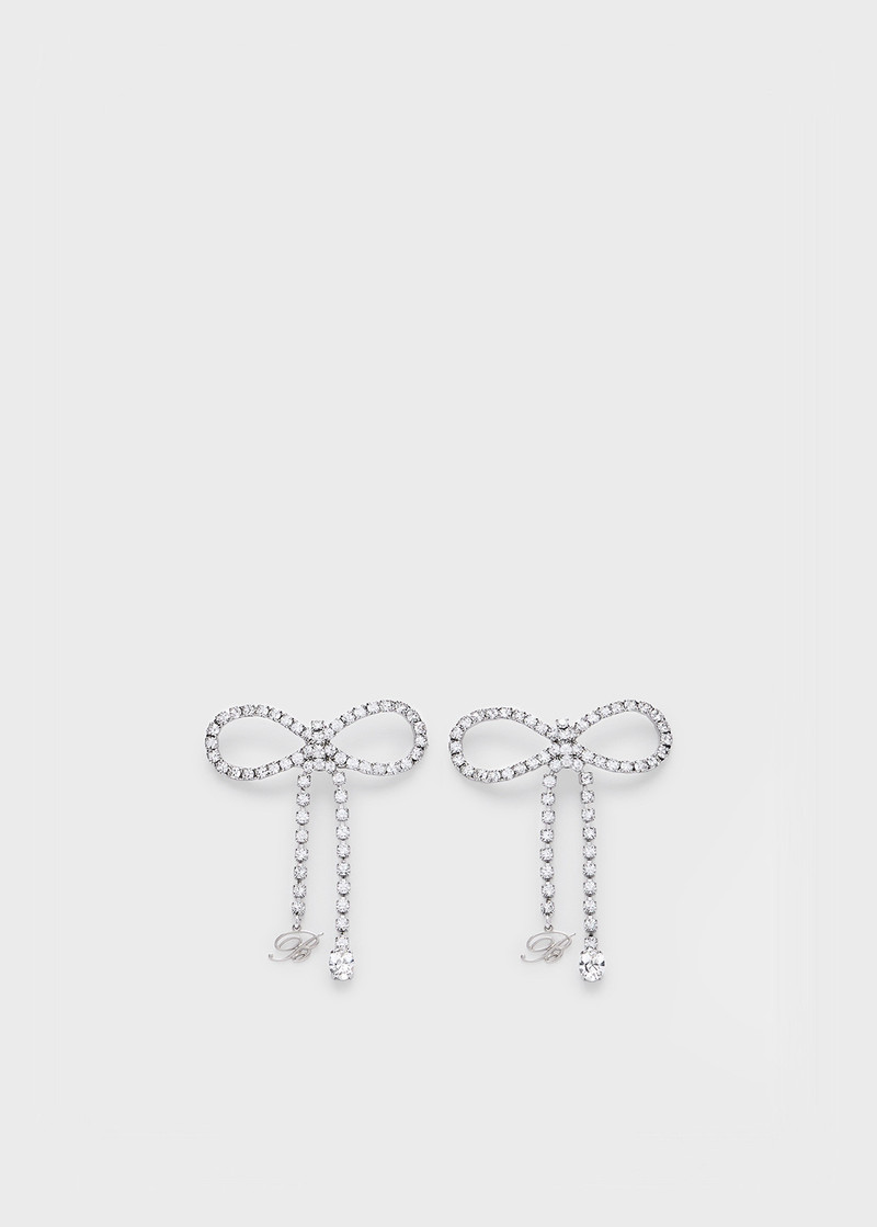 RHINESTONE BOW EARRINGS 1
