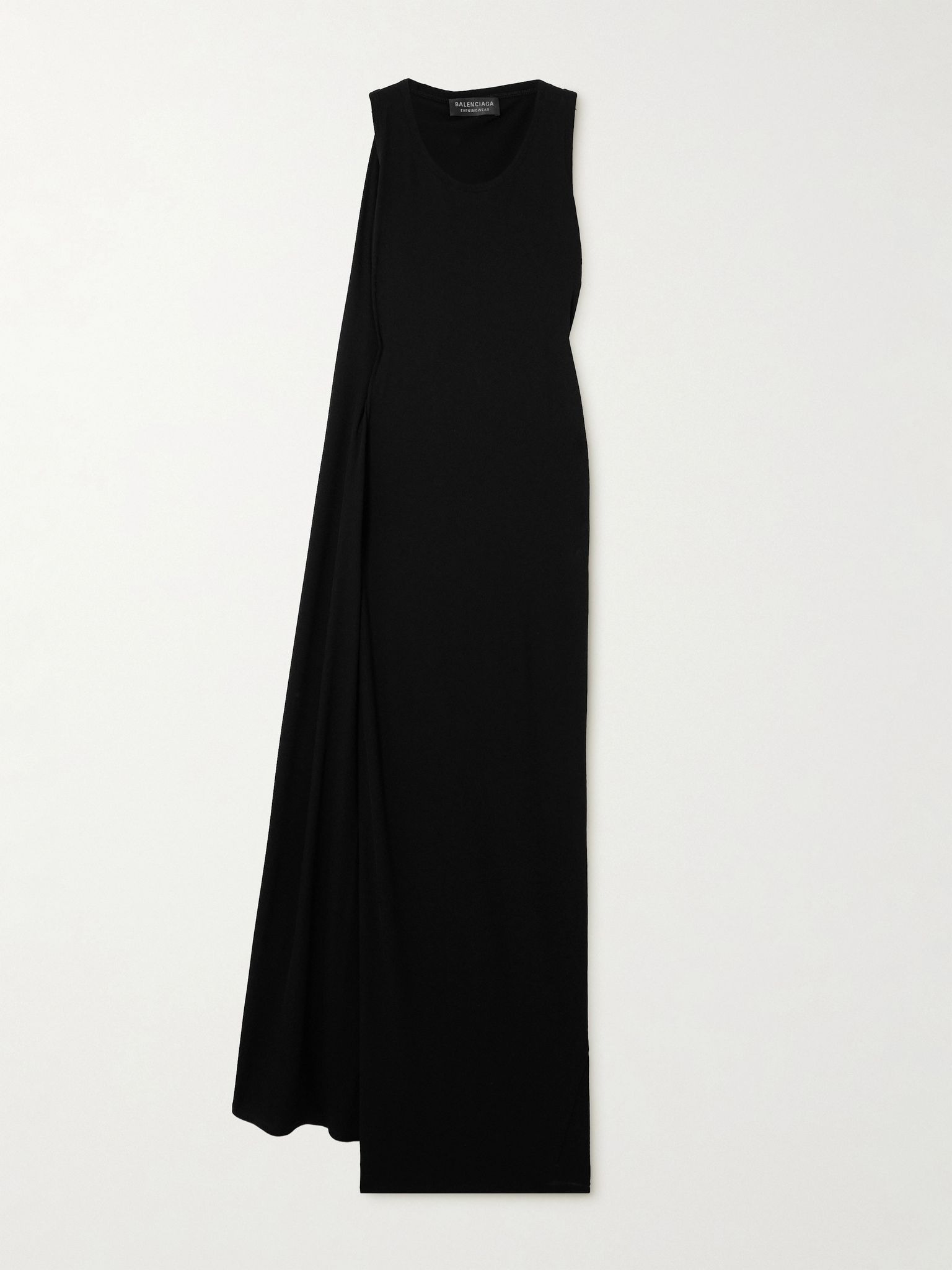 Stretch-jersey gown Black - 1