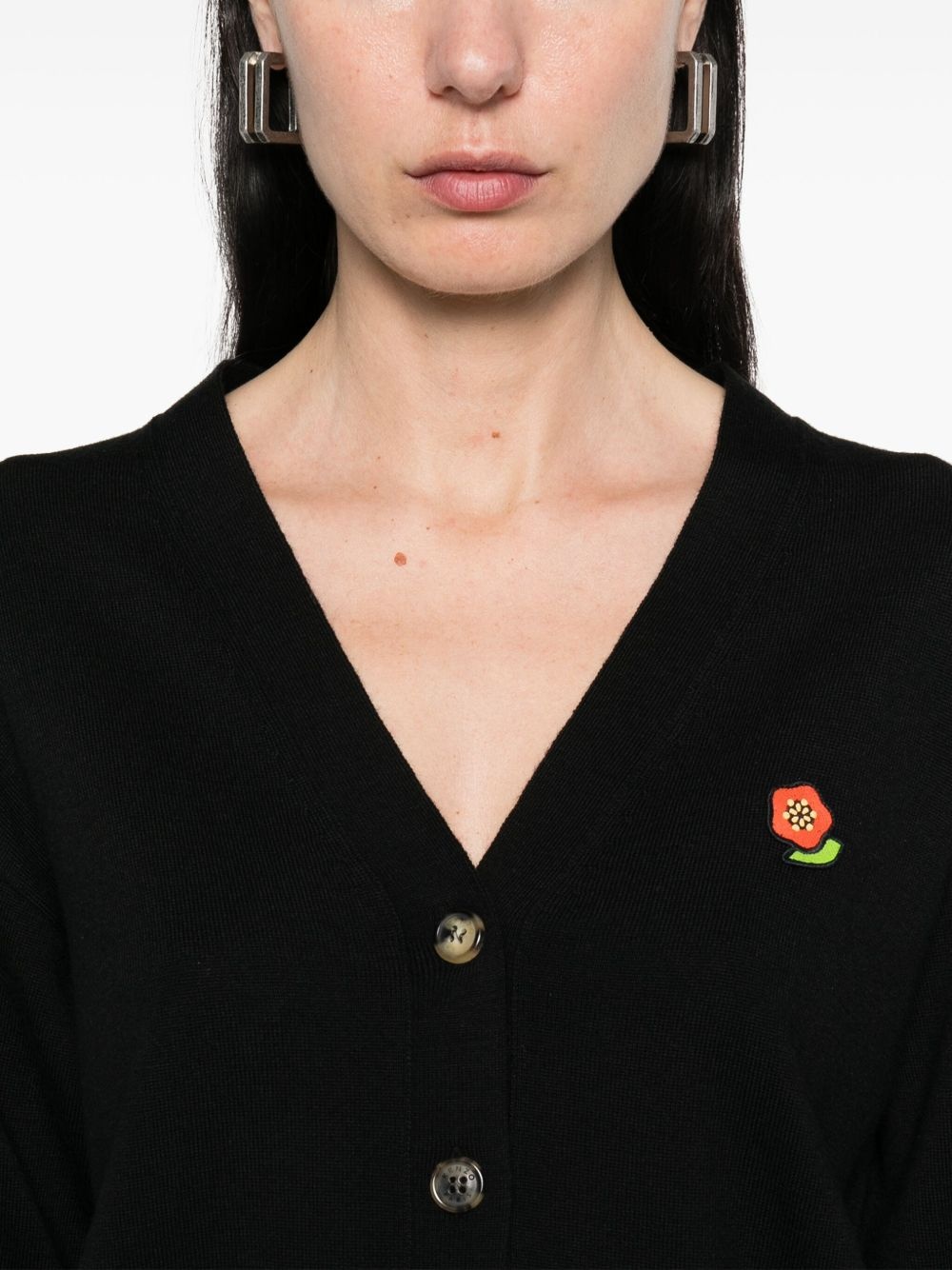 Kenzo Pop-embroidered cardigan - 5
