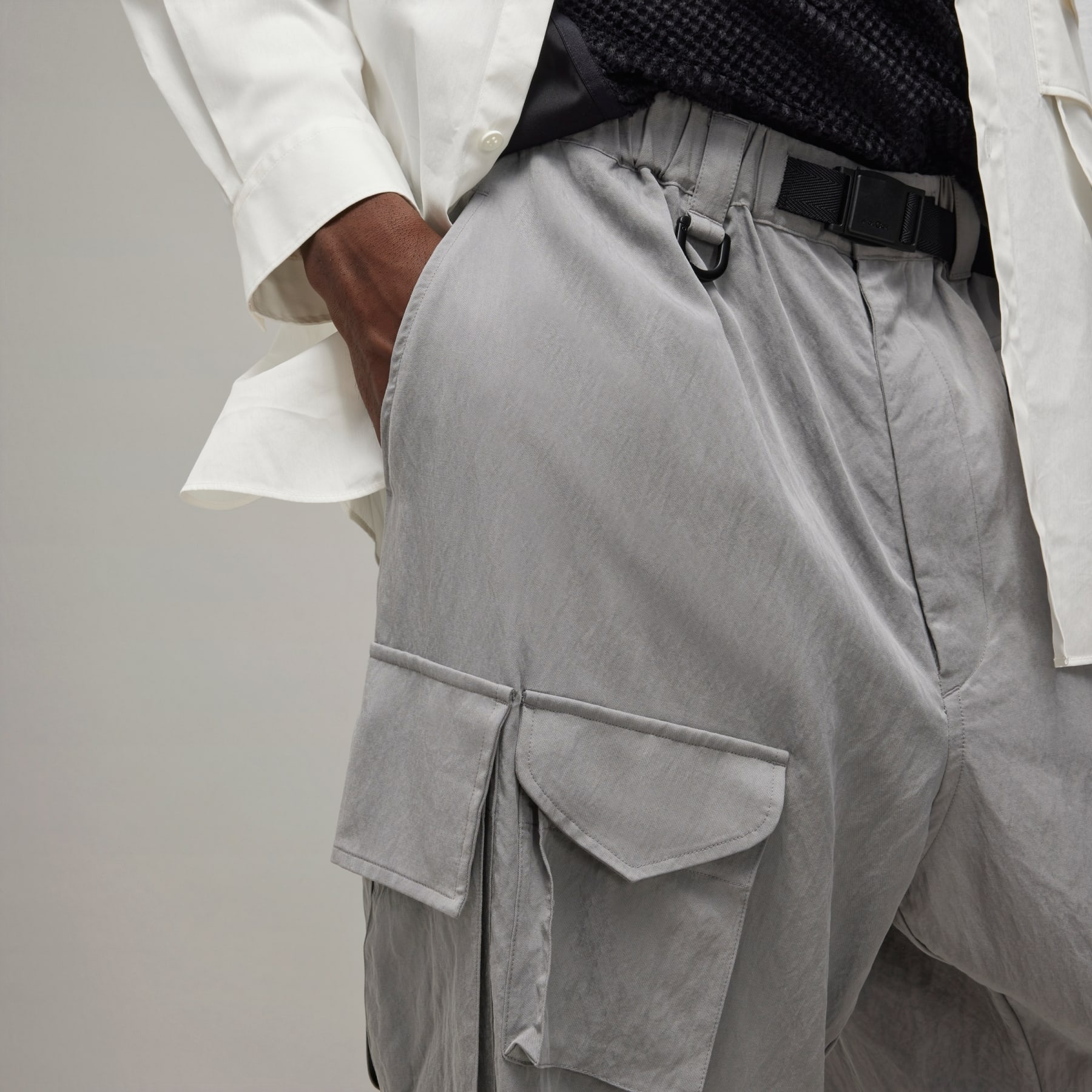 Y-3 Washed Twill Cargo Pants - 6