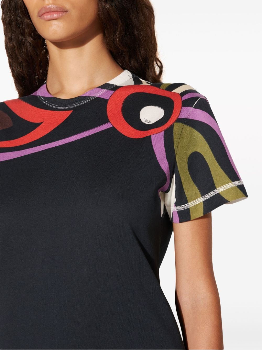 Marmo-print cotton T-shirt - 5
