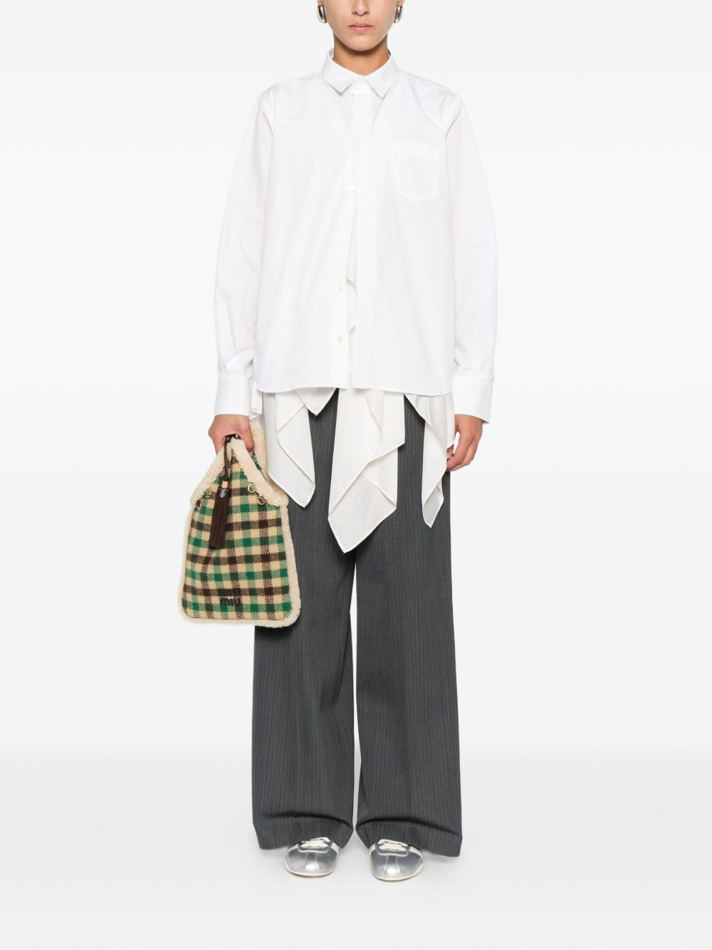 ruffled layered shirt - 2