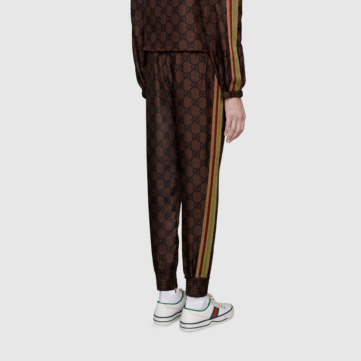 GG Supreme print silk pant - 4