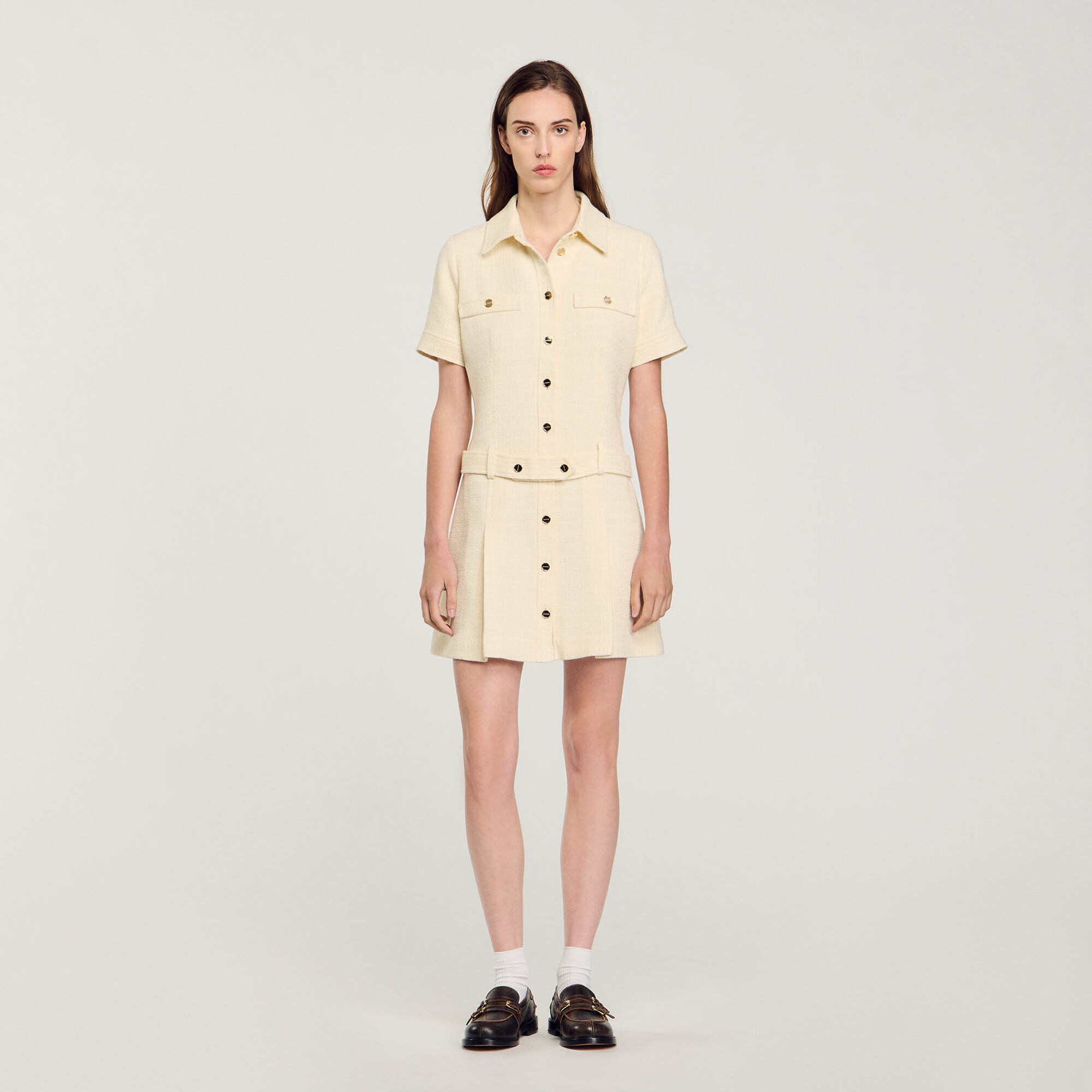 SHORT TWEED DRESS - 3