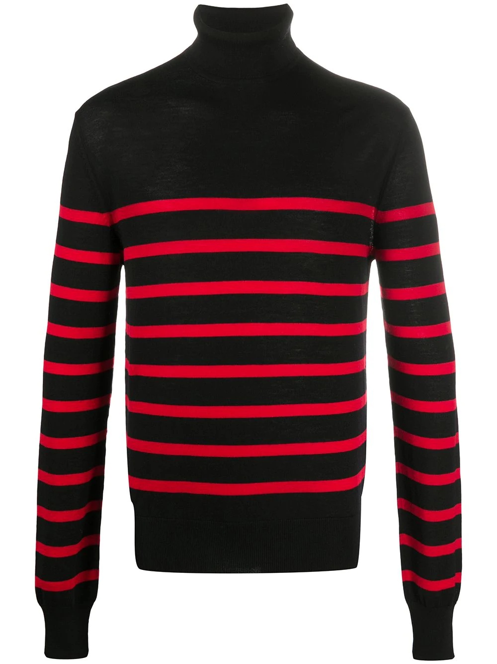 striped roll neck jumper - 1