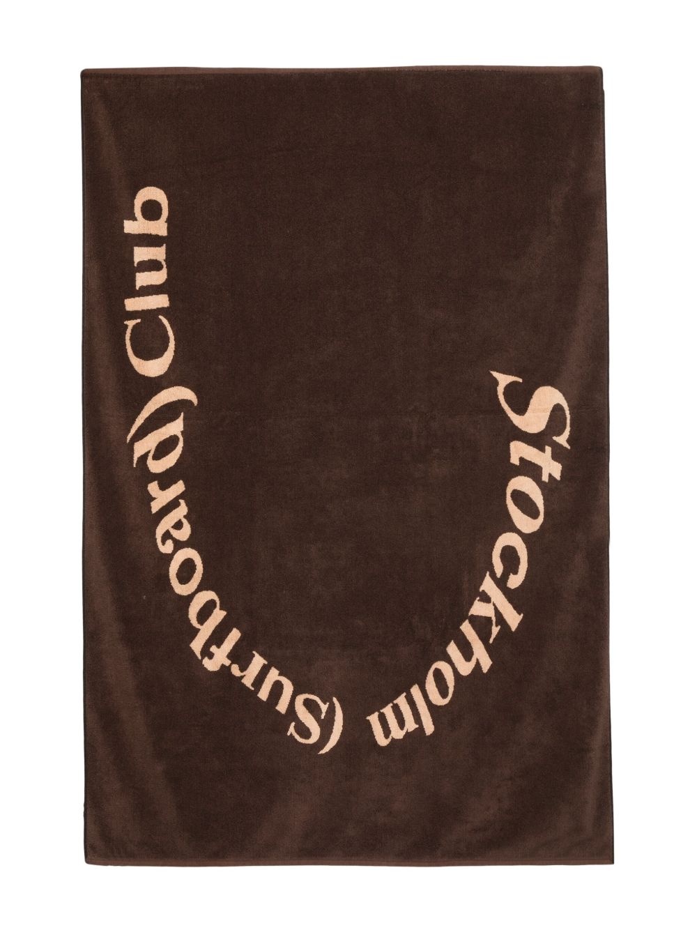 jacquard-logo beach towel - 2